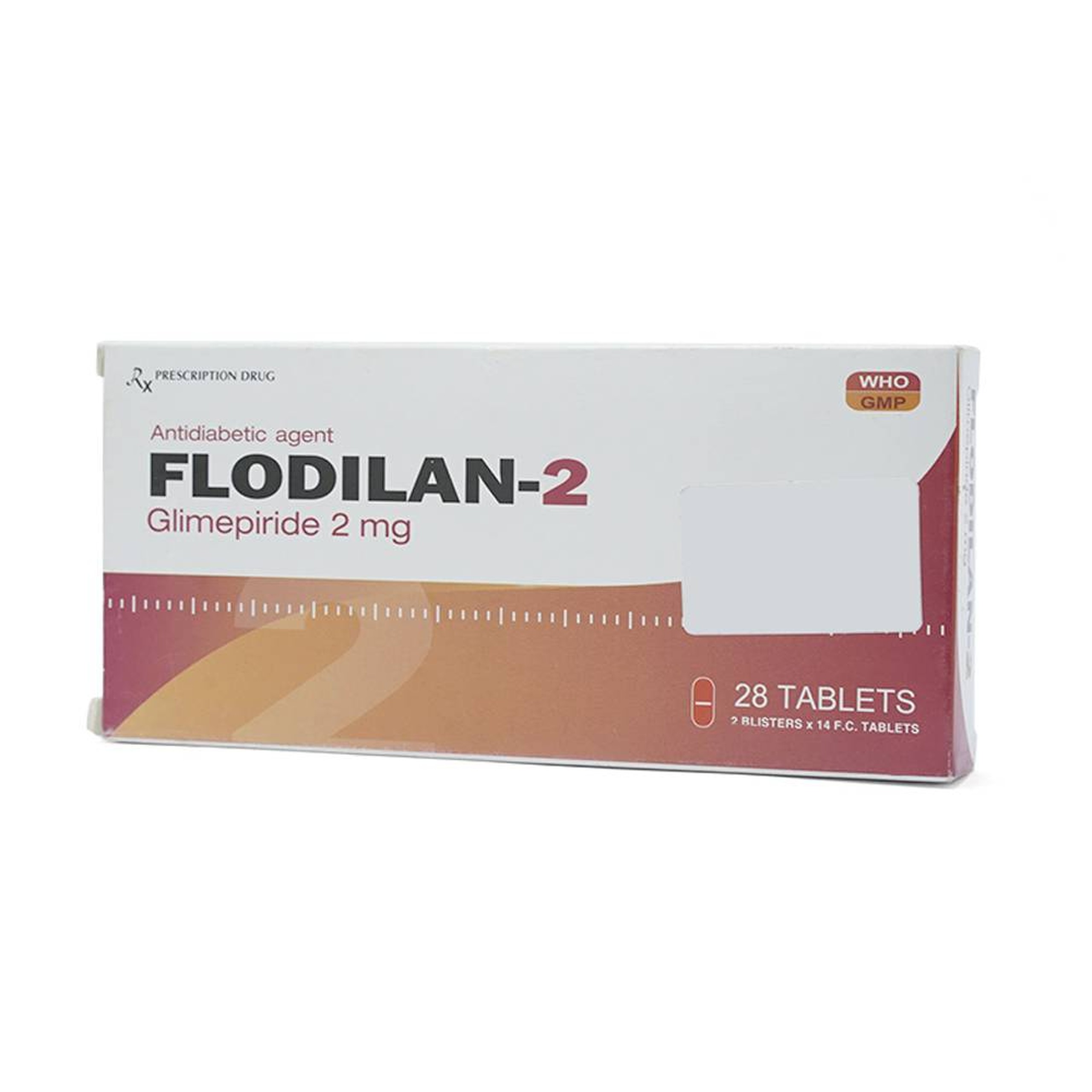 Thuốc Flodilan-2 Davipharm điều trị đái tháo đường típ 2 (2 vỉ x 14 viên)