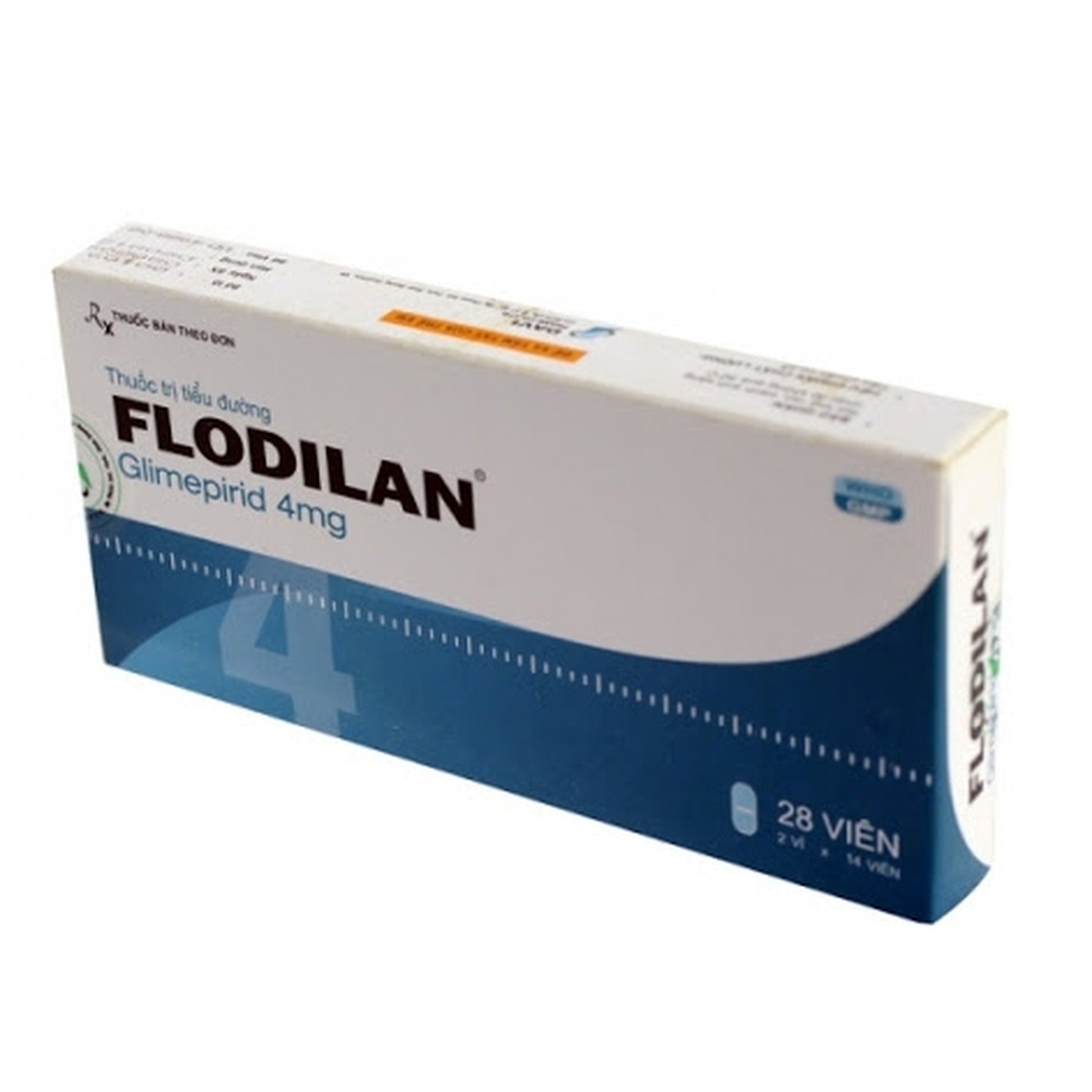 Thuốc Flodilan Davipharm điều trị đái tháo đường tuýp 2 (2 vỉ x 14 viên)