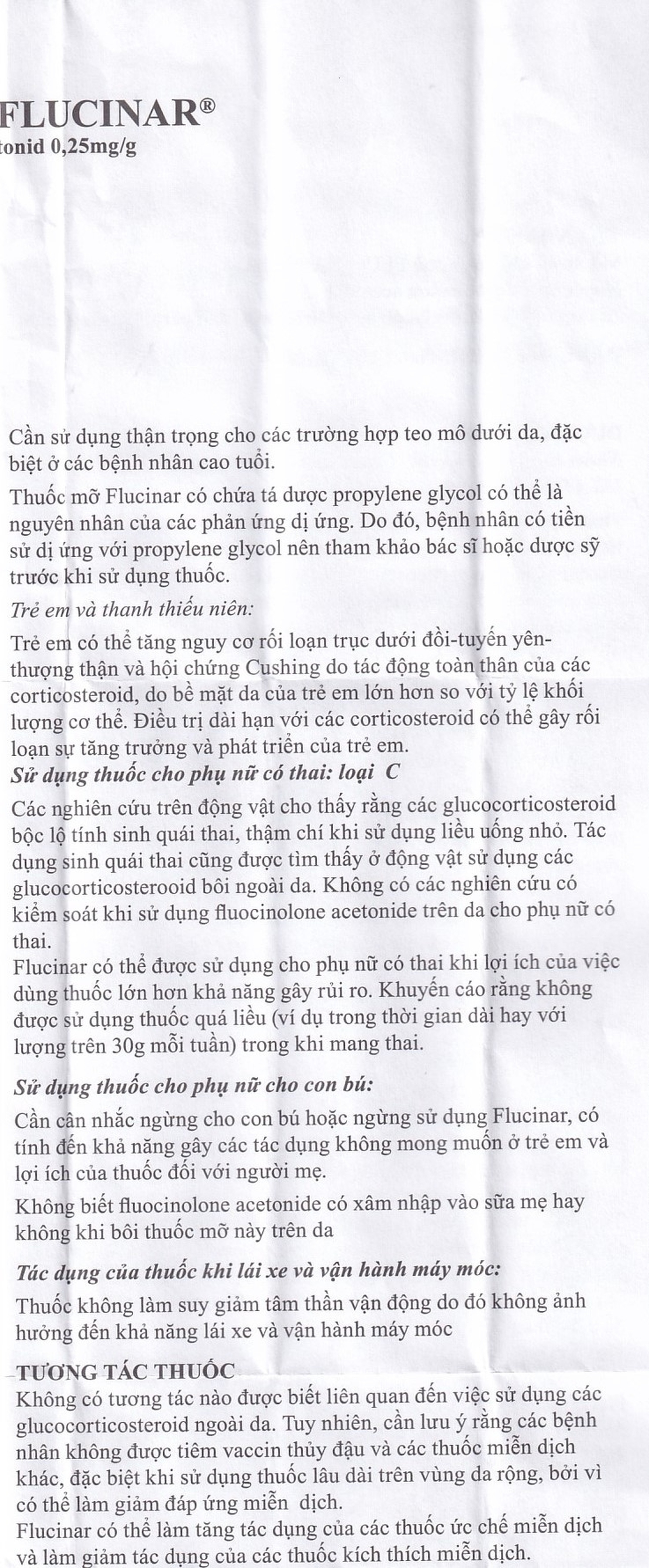 Thuốc mỡ Flucinar Jelfa điều trị viêm da (15g)