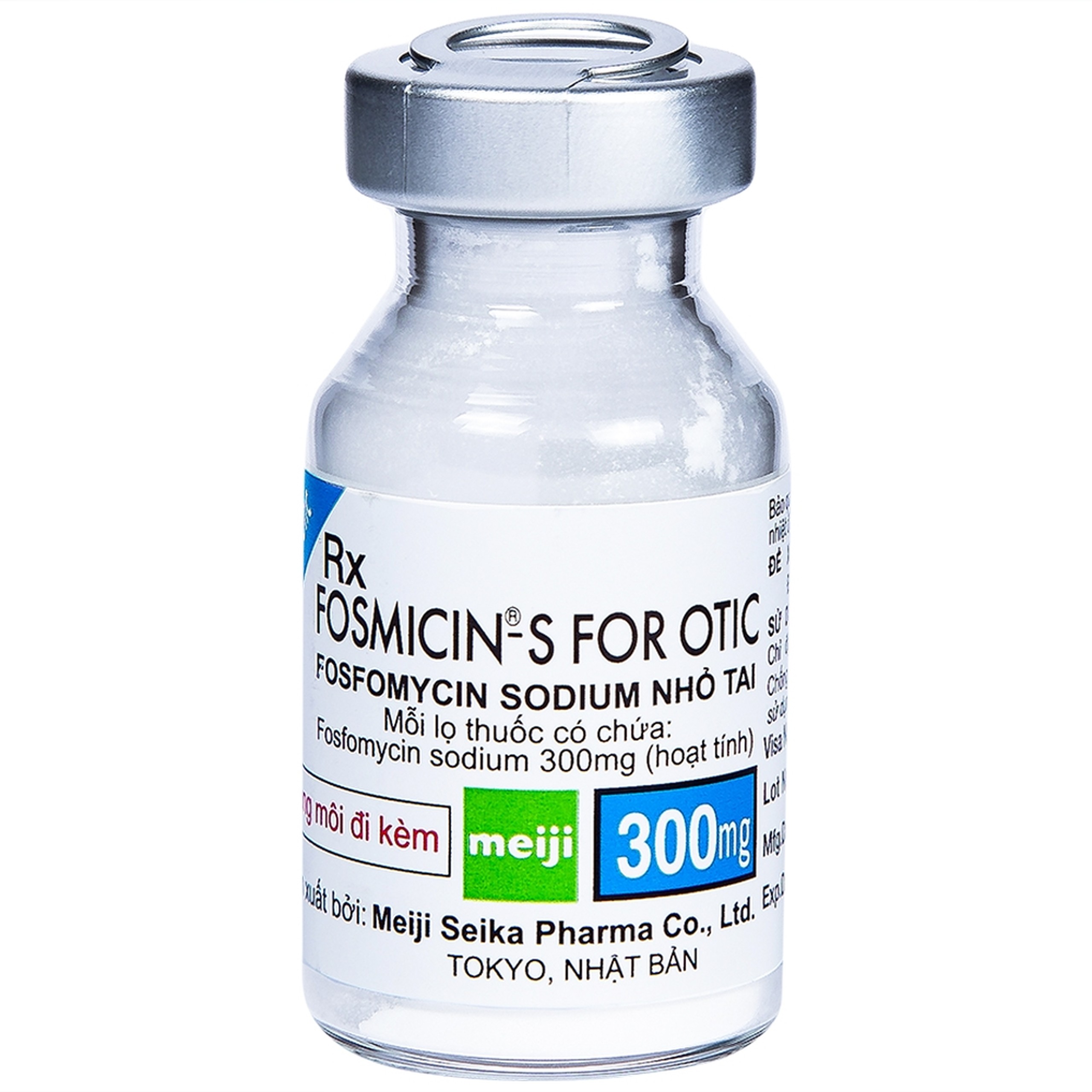 Thuốc nhỏ tai Fosmicin-S For Otic Meiji 300mg điều trị viêm tai ngoài, viêm tai giữa (10ml)