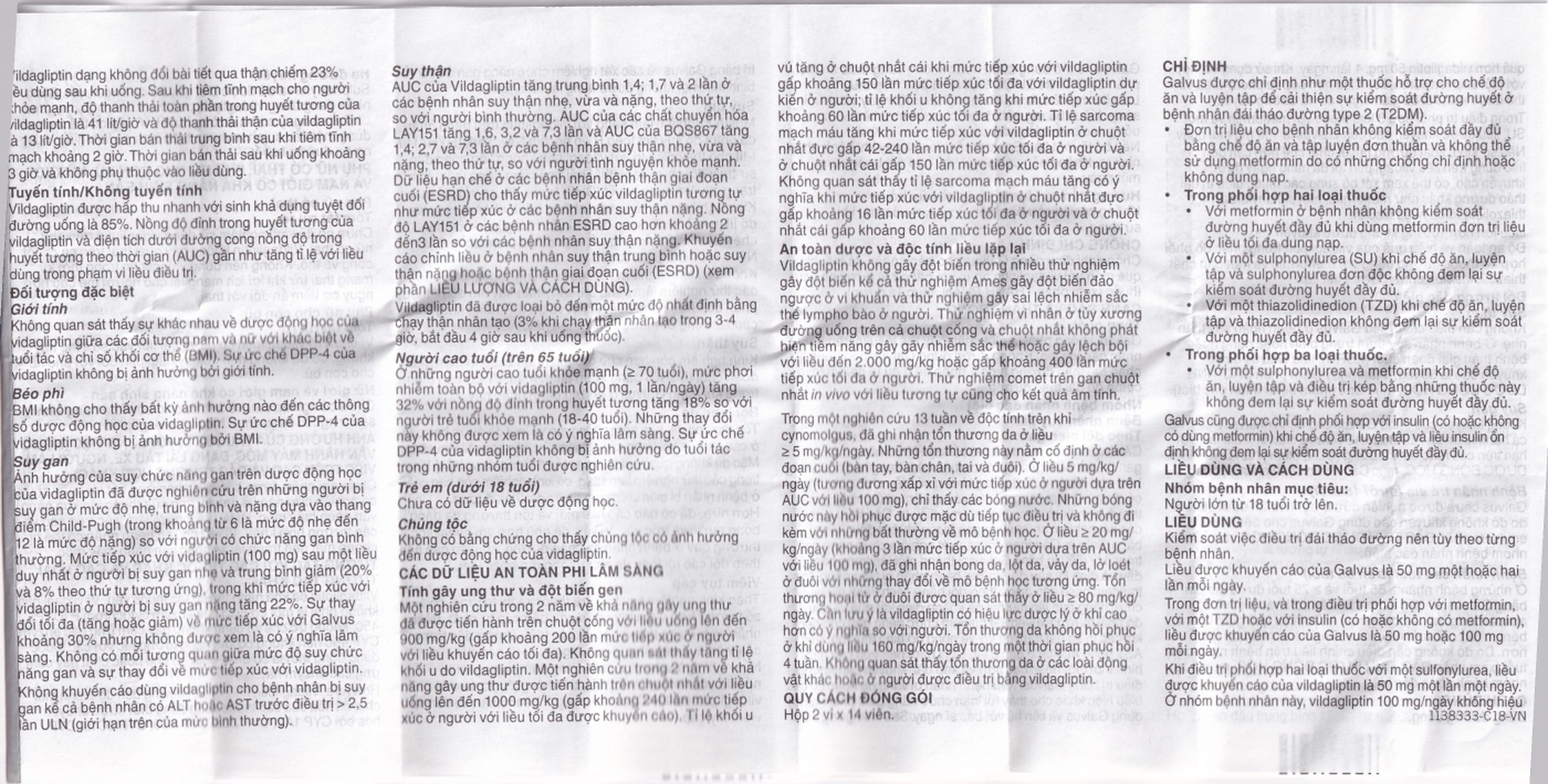 Thuốc Galvus 50mg Novartis hỗ trợ điều trị đái tháo đường típ 2 (2 vỉ x 14 viên)