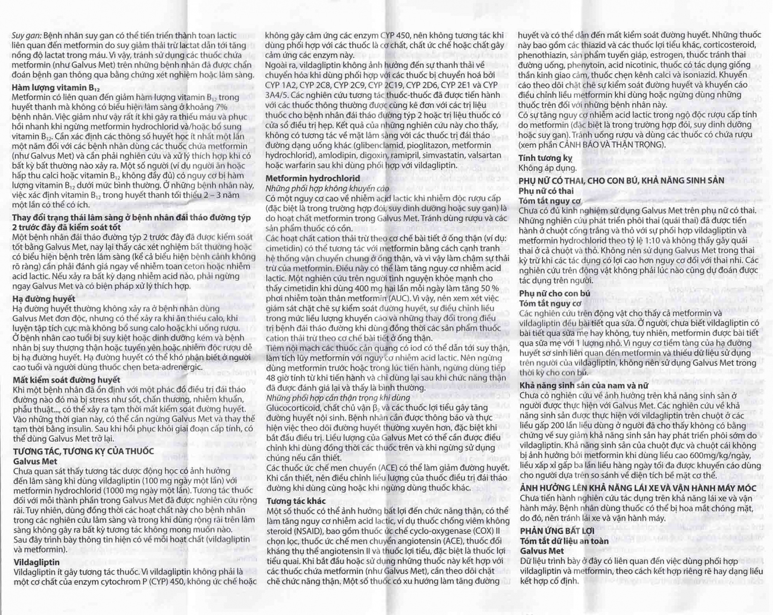 Thuốc Galvus Met 50mg/500mg Novartis điều trị đái tháo đường típ 2 (6 vỉ x 10 viên)