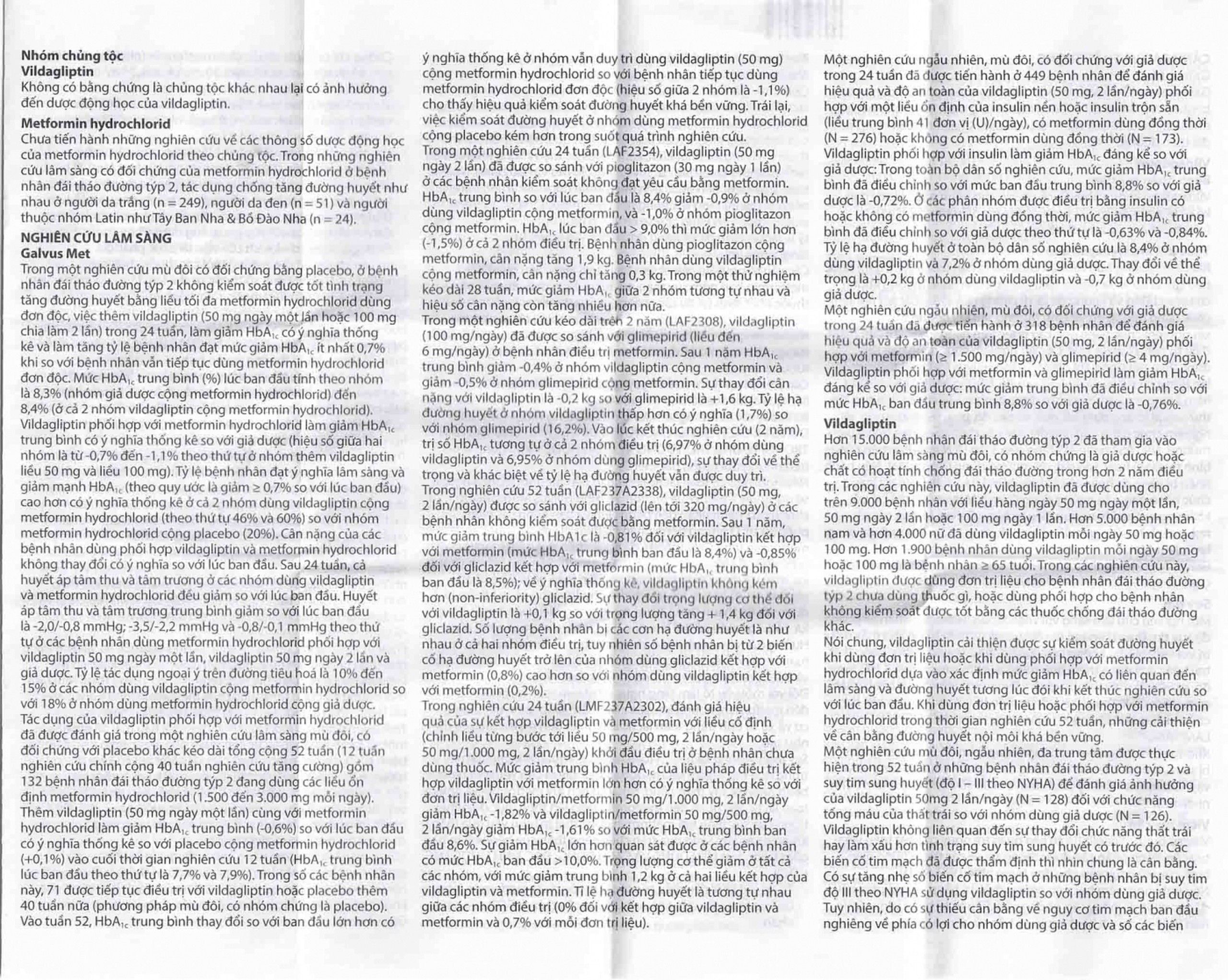 Thuốc Galvus Met 50mg/850mg Novartis hỗ trợ điều trị đái tháo đường típ 2 (6 vỉ x 10 viên)