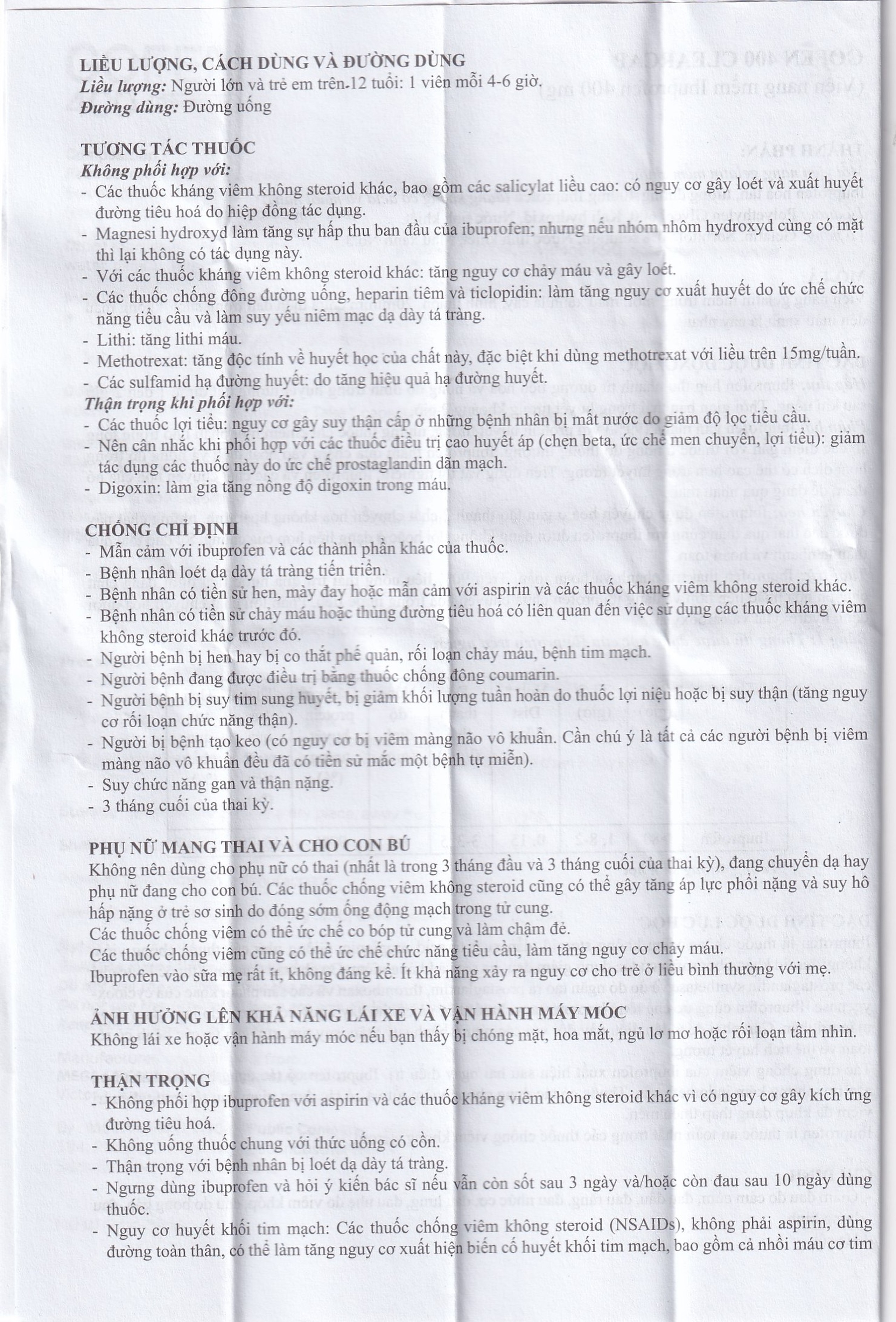 Thuốc Gofen 400 MEGA We care điều trị hạ sốt, giảm đau (5 vỉ x 10 viên)