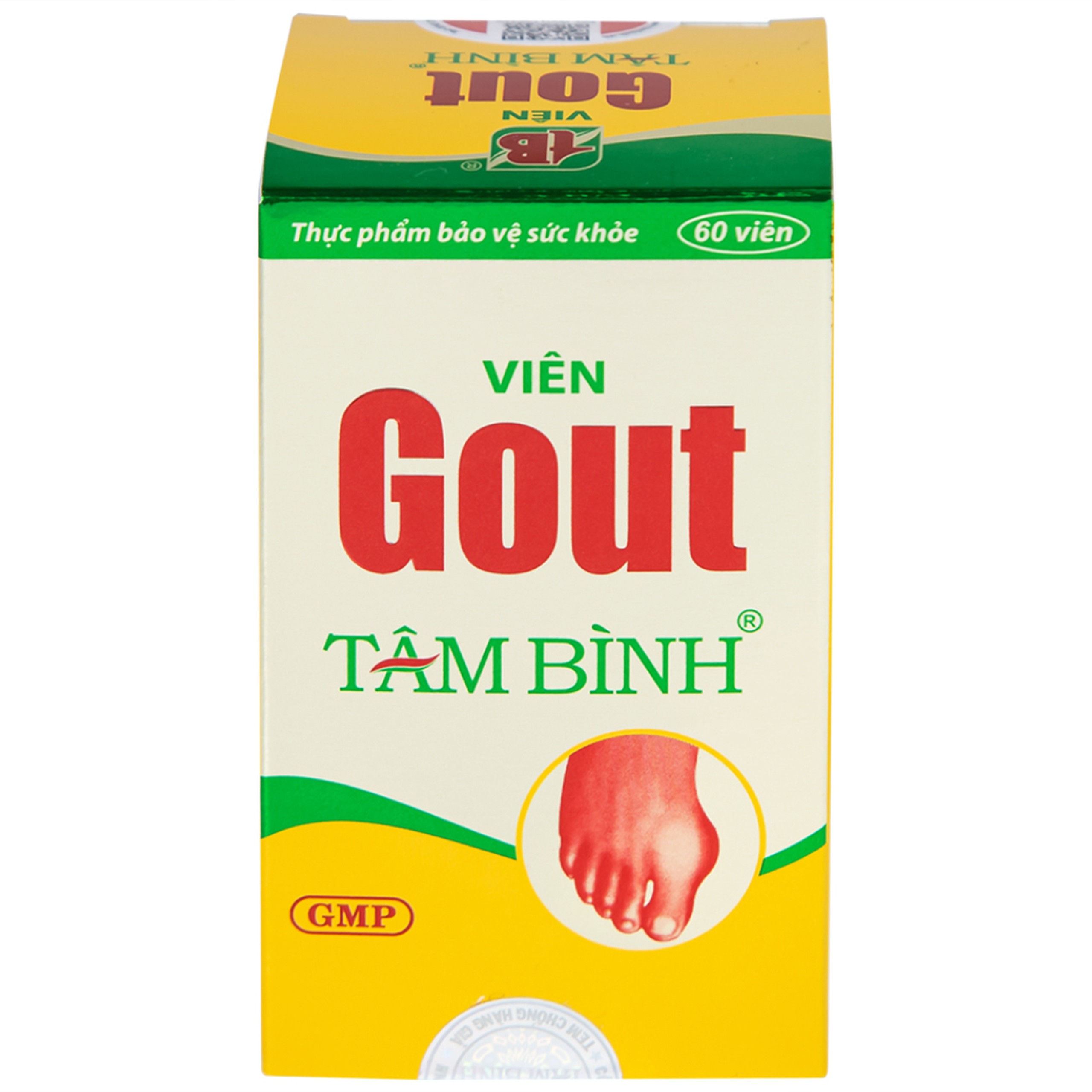 Viên Gout Tâm Bình hỗ trợ giảm triệu chứng đau do gút (60 viên)