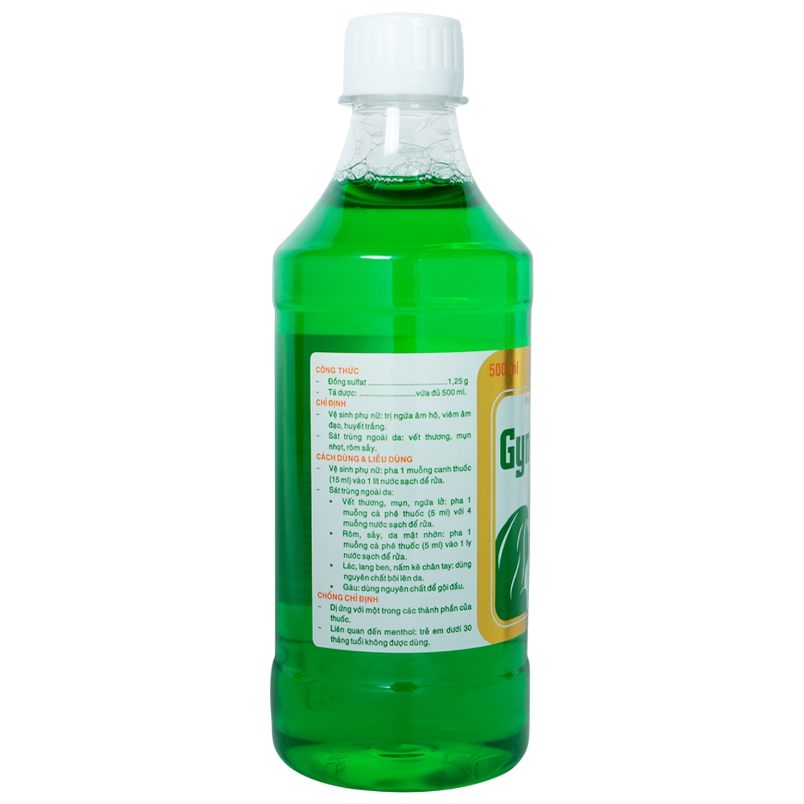 Dung dịch vệ sinh Gynofar Pharmedic điều trị ngứa âm hộ, viêm âm đạo, huyết trắng (500ml)