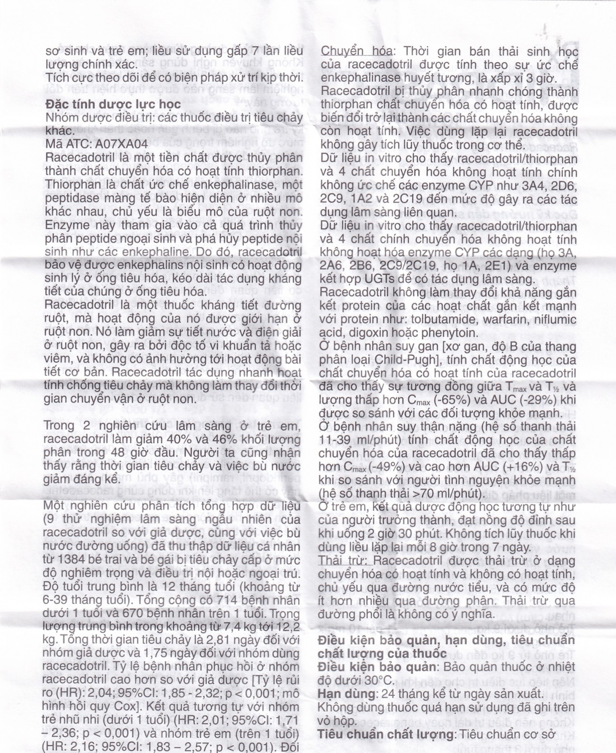 Thuốc bột Hidrasec 10mg điều trị tiêu chảy cấp ở trẻ (16 gói)