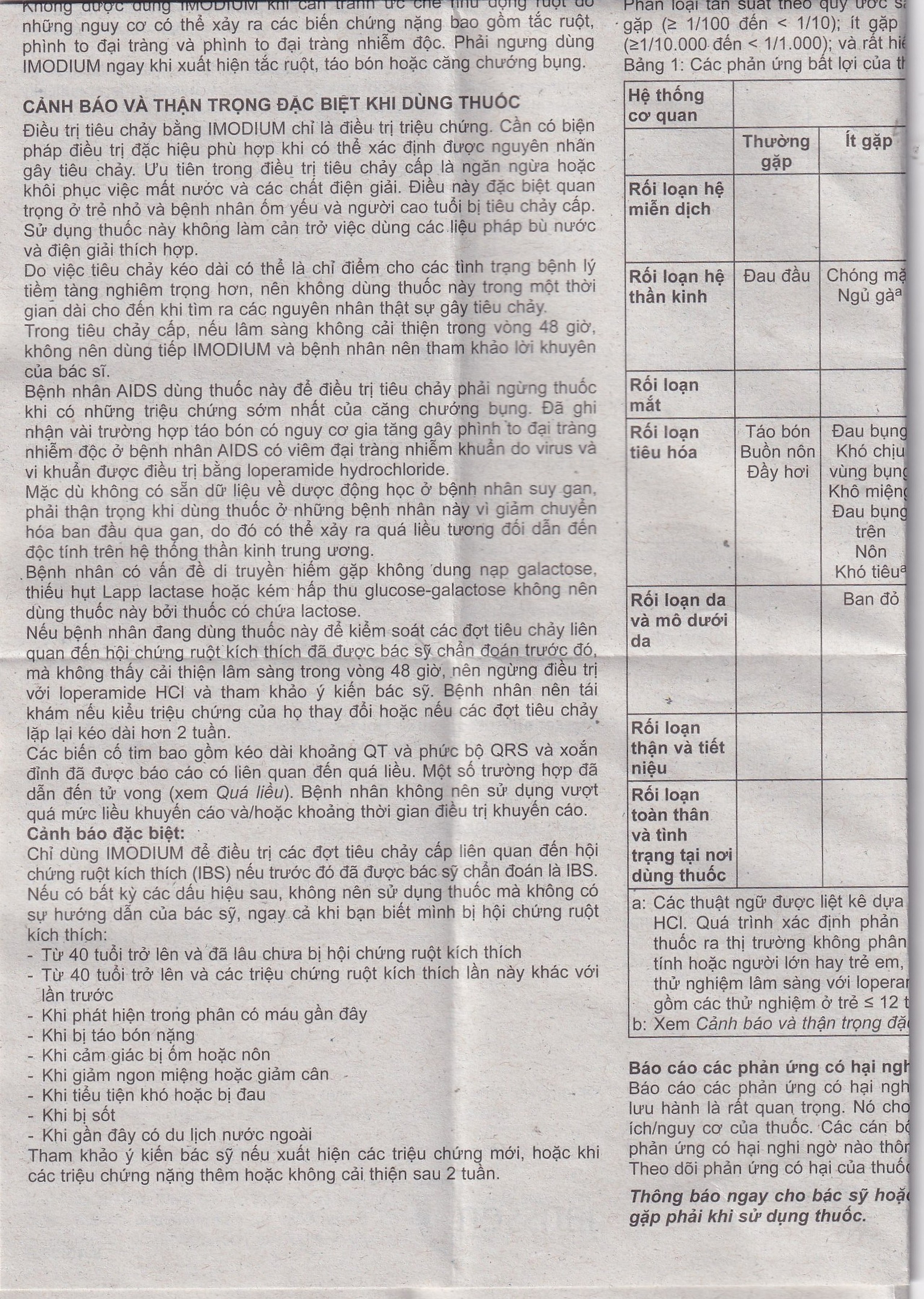 Thuốc Imodium 2mg Janssen điều trị tiêu chảy cấp (25 vỉ x 4 viên)