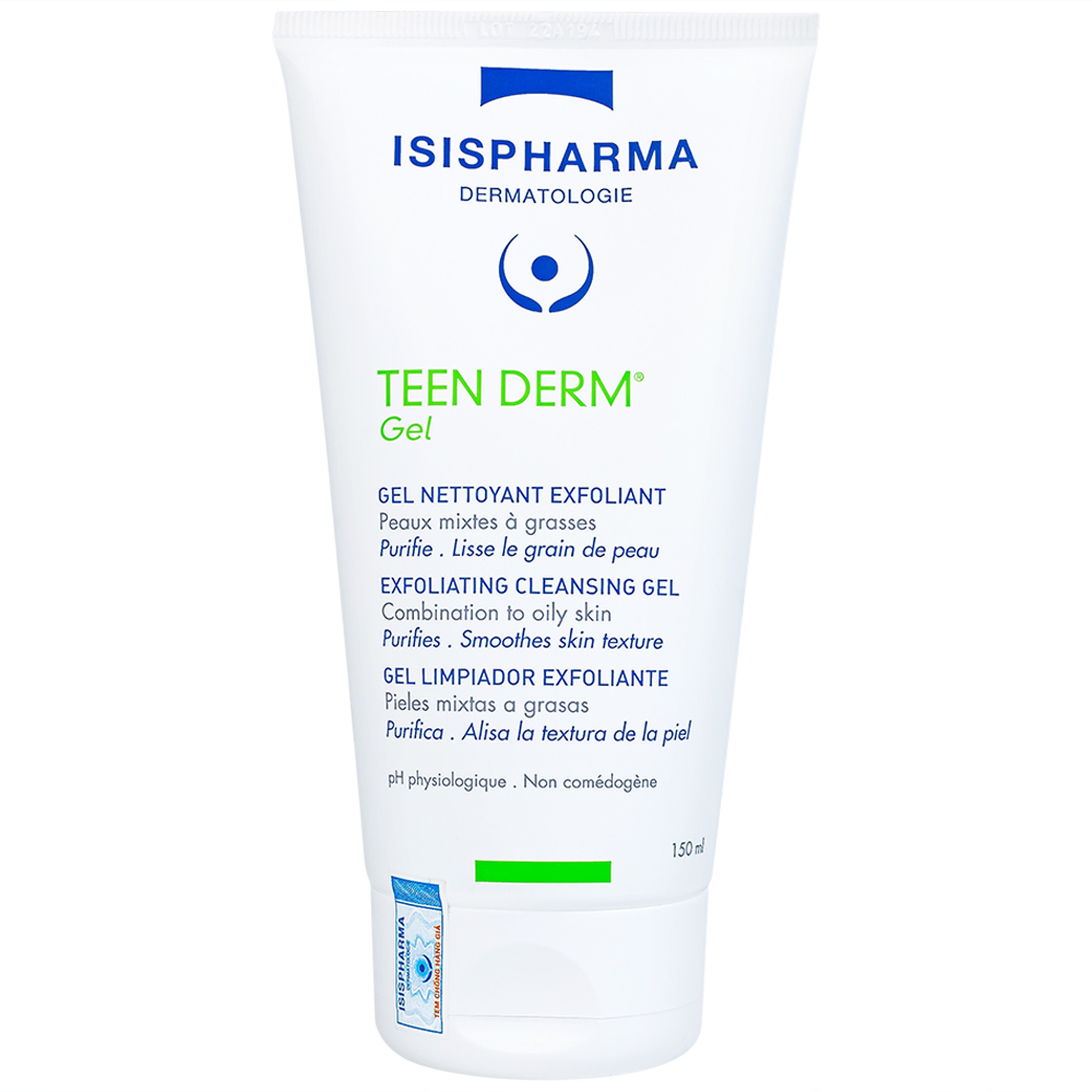 Gel rửa mặt Isis Teen Derm giảm nhờn và ngăn ngừa mụn (150ml)