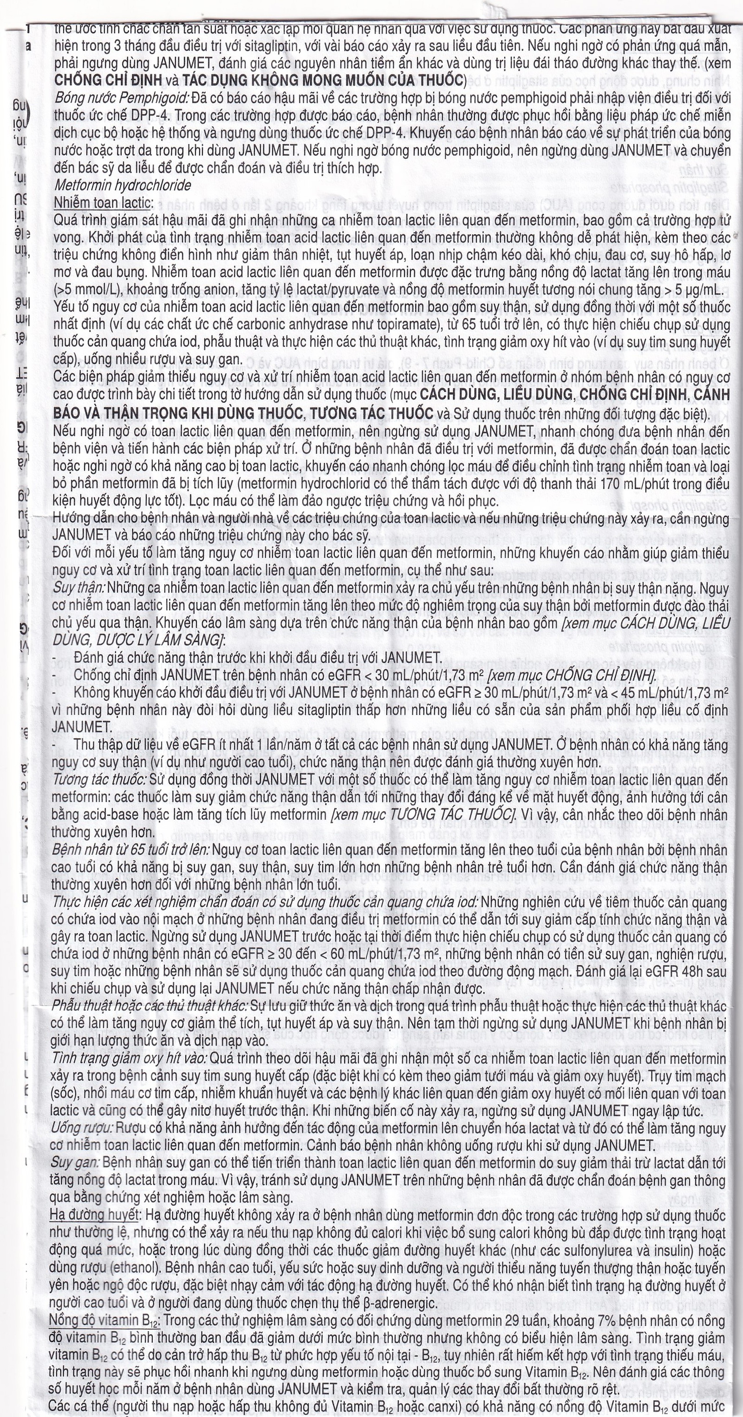 Viên nén Janumet 50mg/500mg MSD điều trị đái tháo đường típ 2 (4 vỉ x 7 viên)