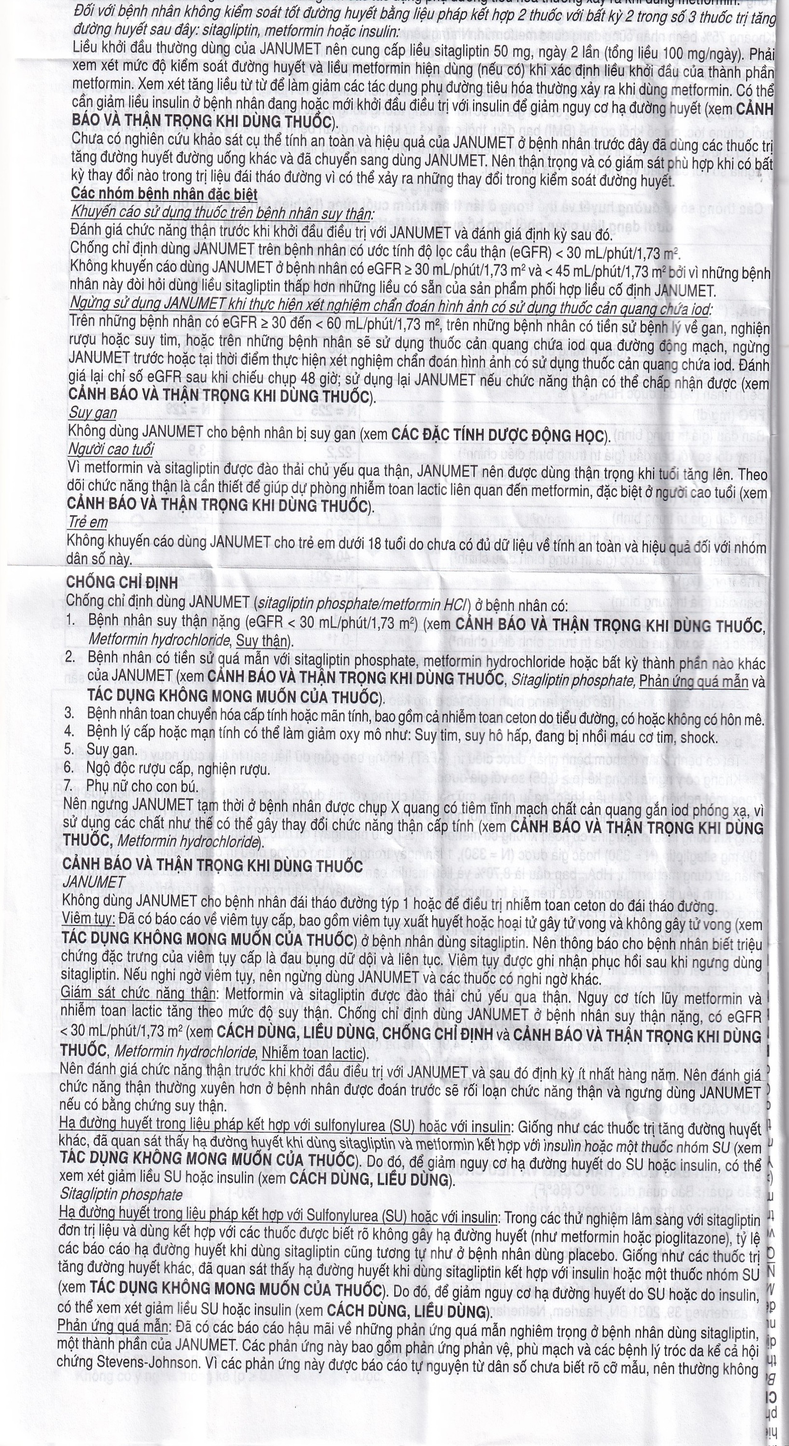 Viên nén Janumet 50mg/500mg MSD điều trị đái tháo đường típ 2 (4 vỉ x 7 viên)