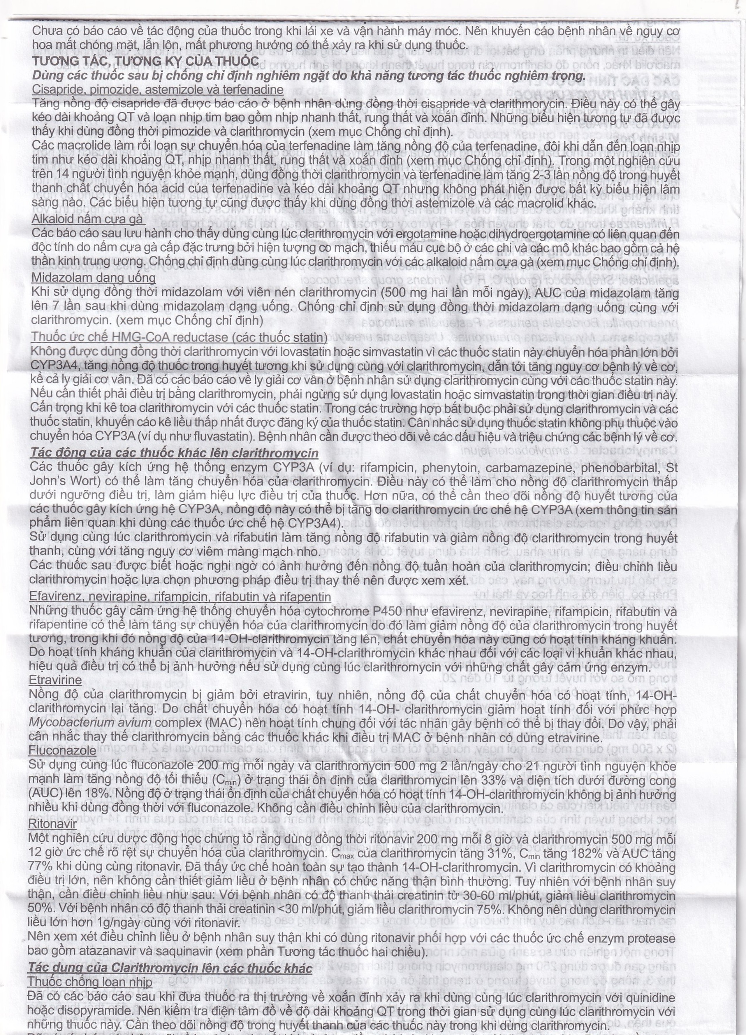 Viên nén Klacid MR 500mg Abbott điều trị nhiễm trùng đường hô hấp (1 vỉ x 5 viên)