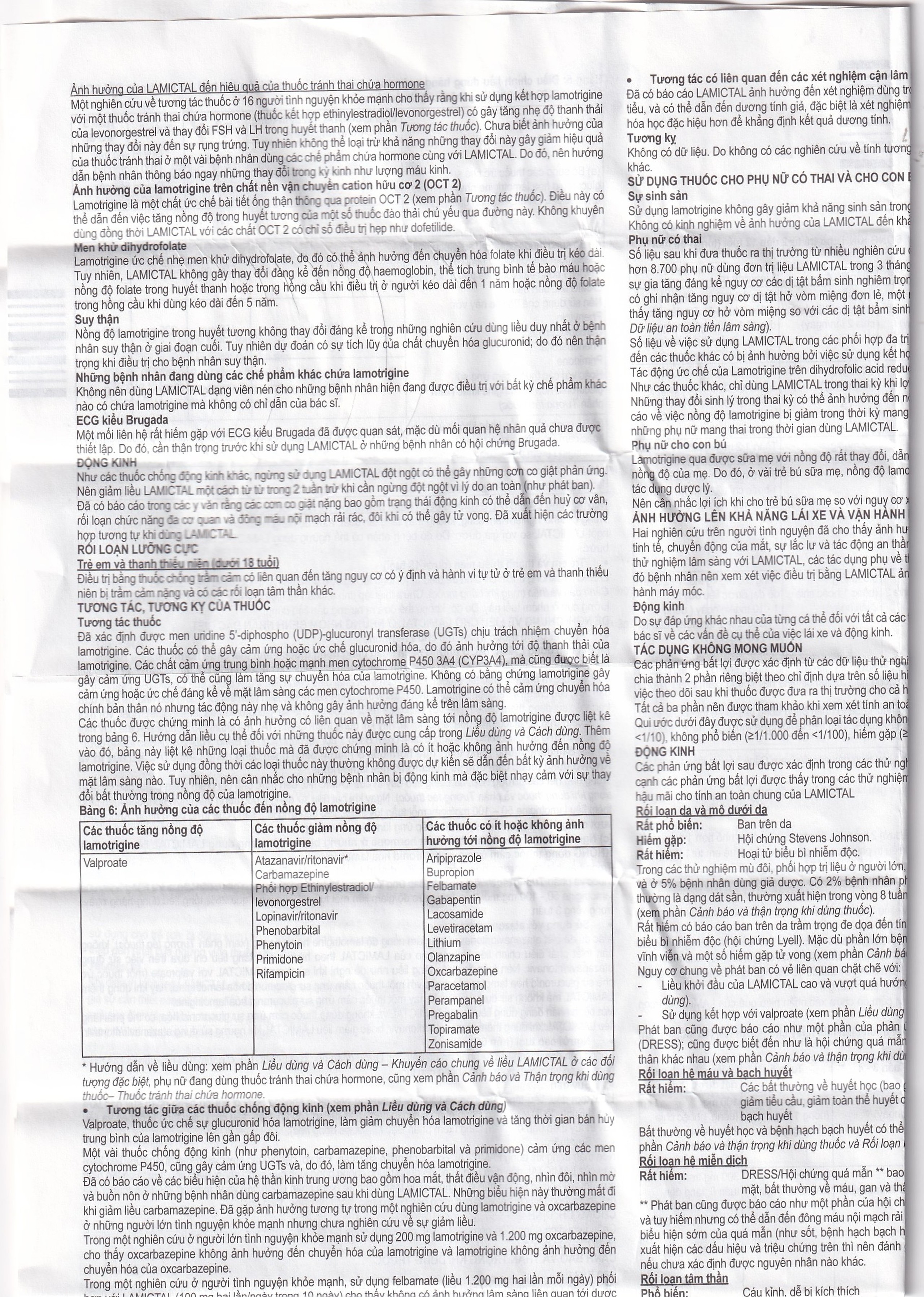Viên nén Lamictal 50mg GSK điều trị động kinh và phòng ngừa bệnh rối loạn lưỡng cực (3 vỉ x 10 viên)