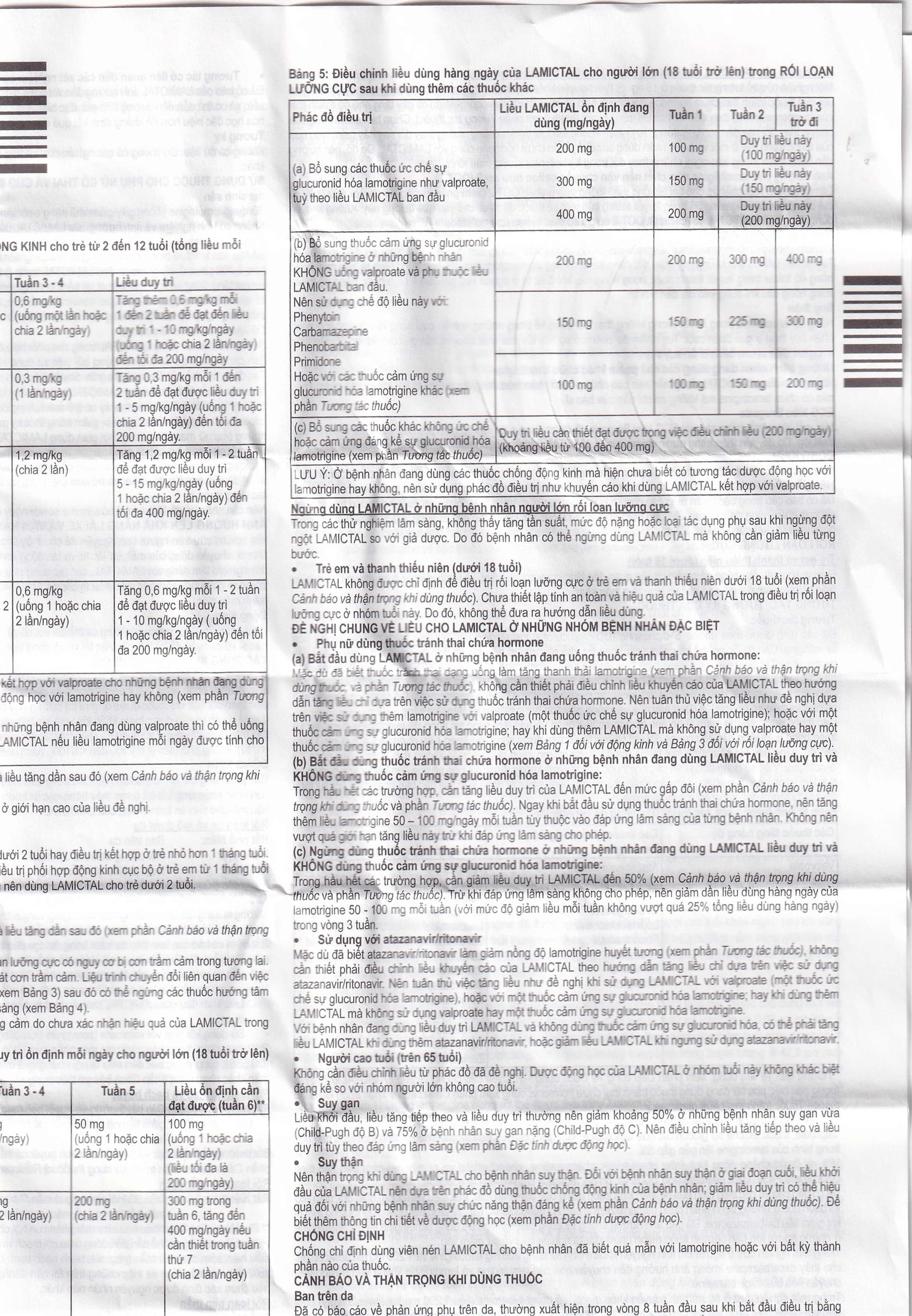 Viên nén Lamictal 50mg GSK điều trị động kinh và phòng ngừa bệnh rối loạn lưỡng cực (3 vỉ x 10 viên)