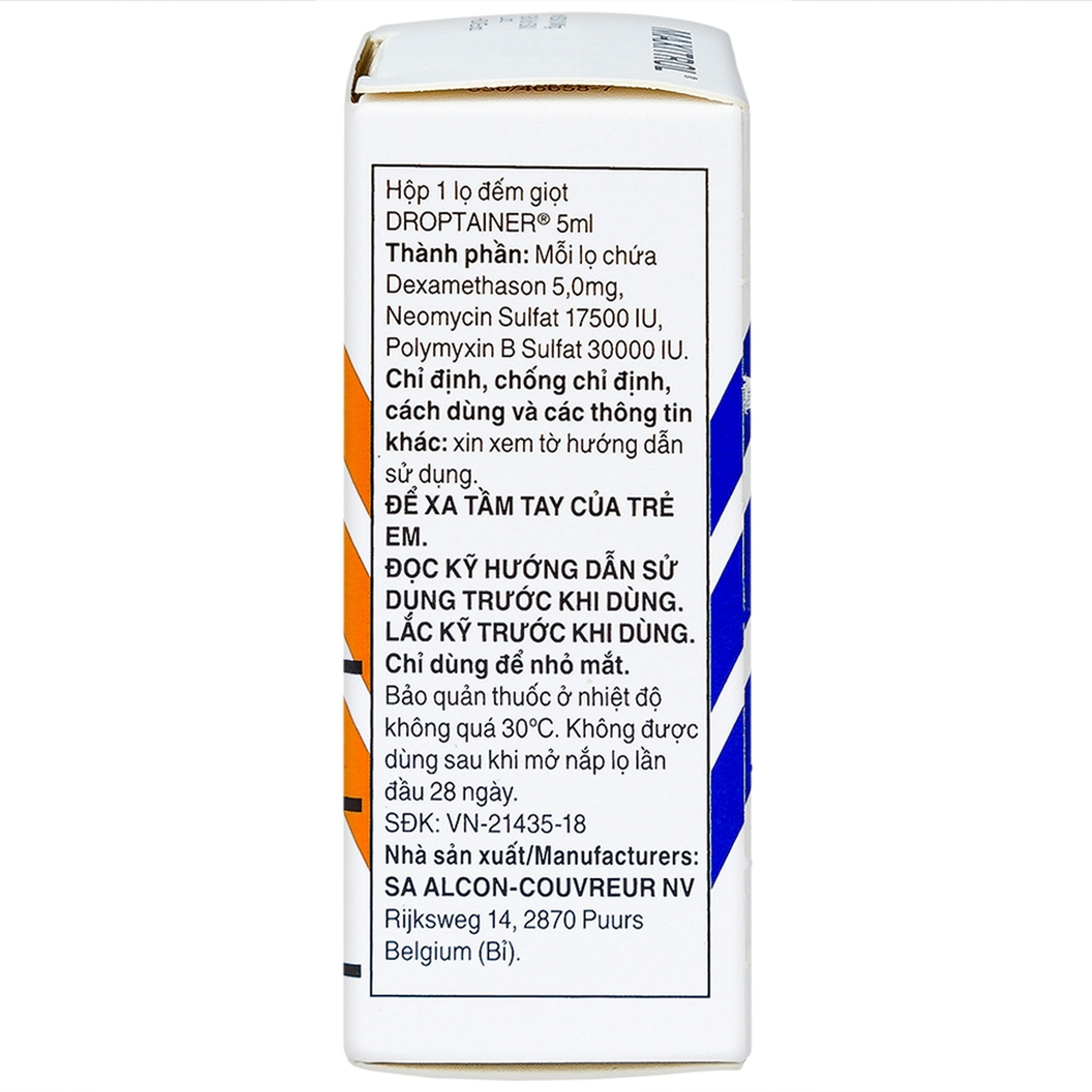 Thuốc nhỏ mắt Maxitrol Alcon điều trị viêm mắt (5ml)