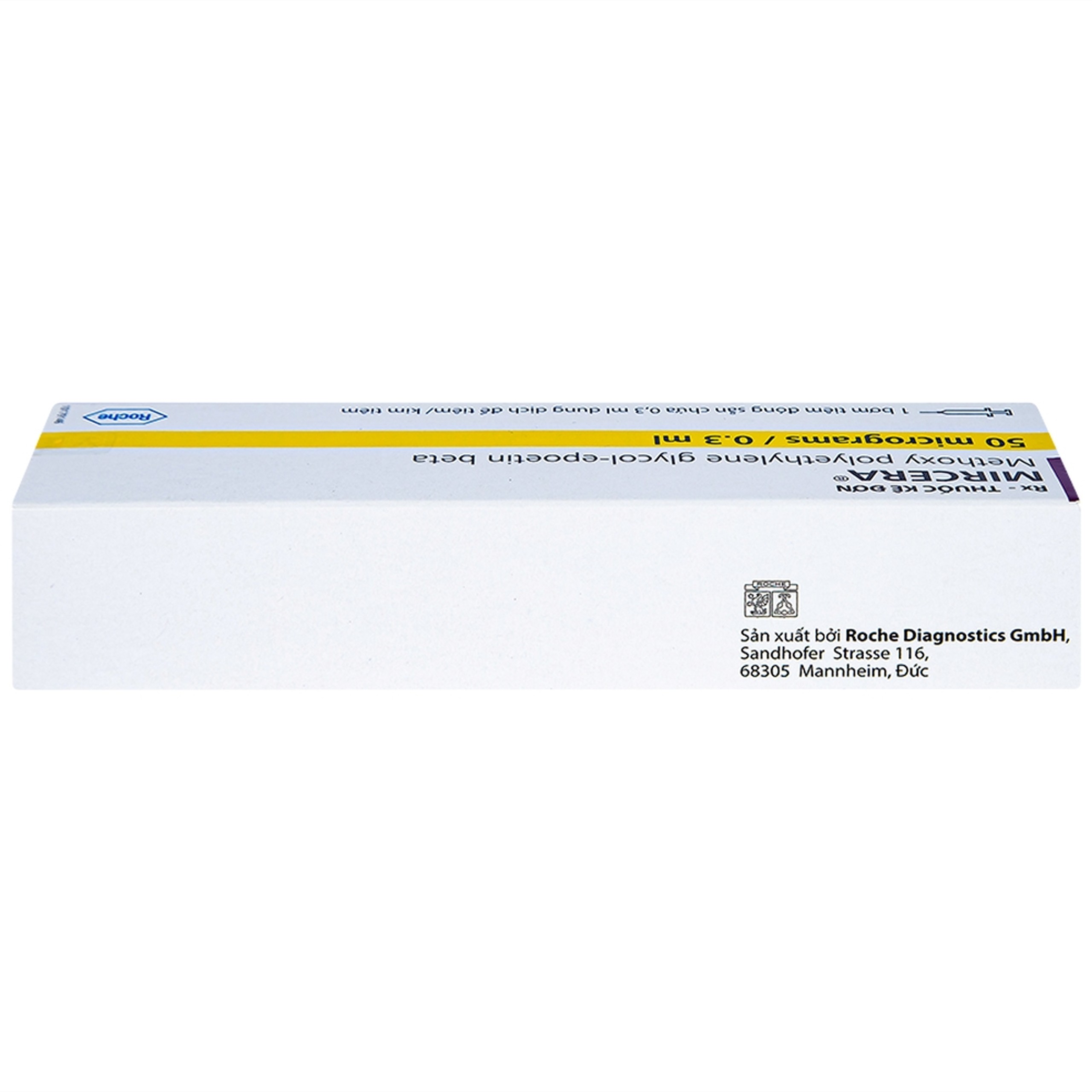 Dung dịch tiêm Mireca 50mcg/0.3ml Roche điều trị bệnh thiếu máu (1 cây)