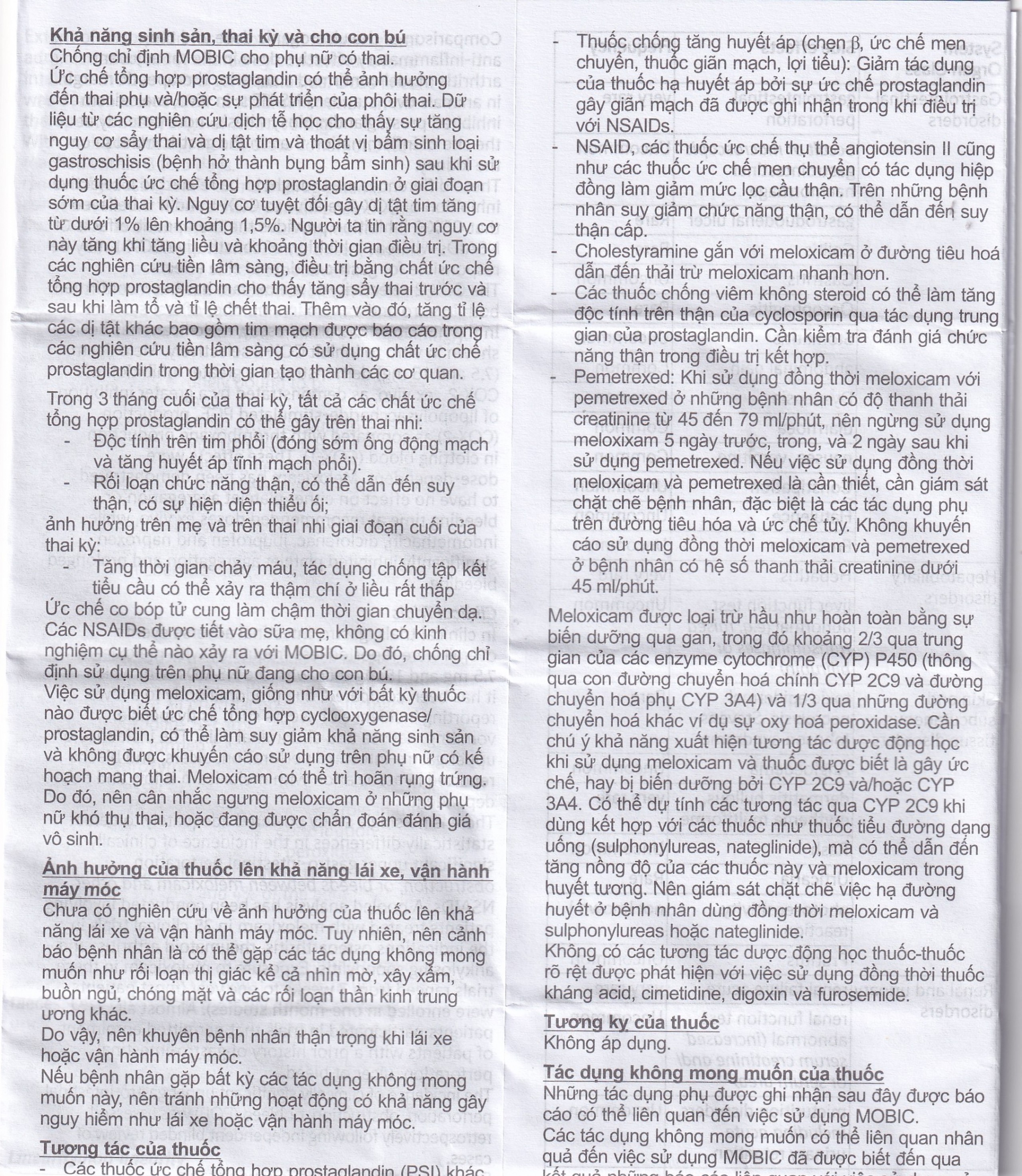 Thuốc Mobic 7.5mg Boehringer điều trị viêm xương khớp (2 vỉ x 10 viên)