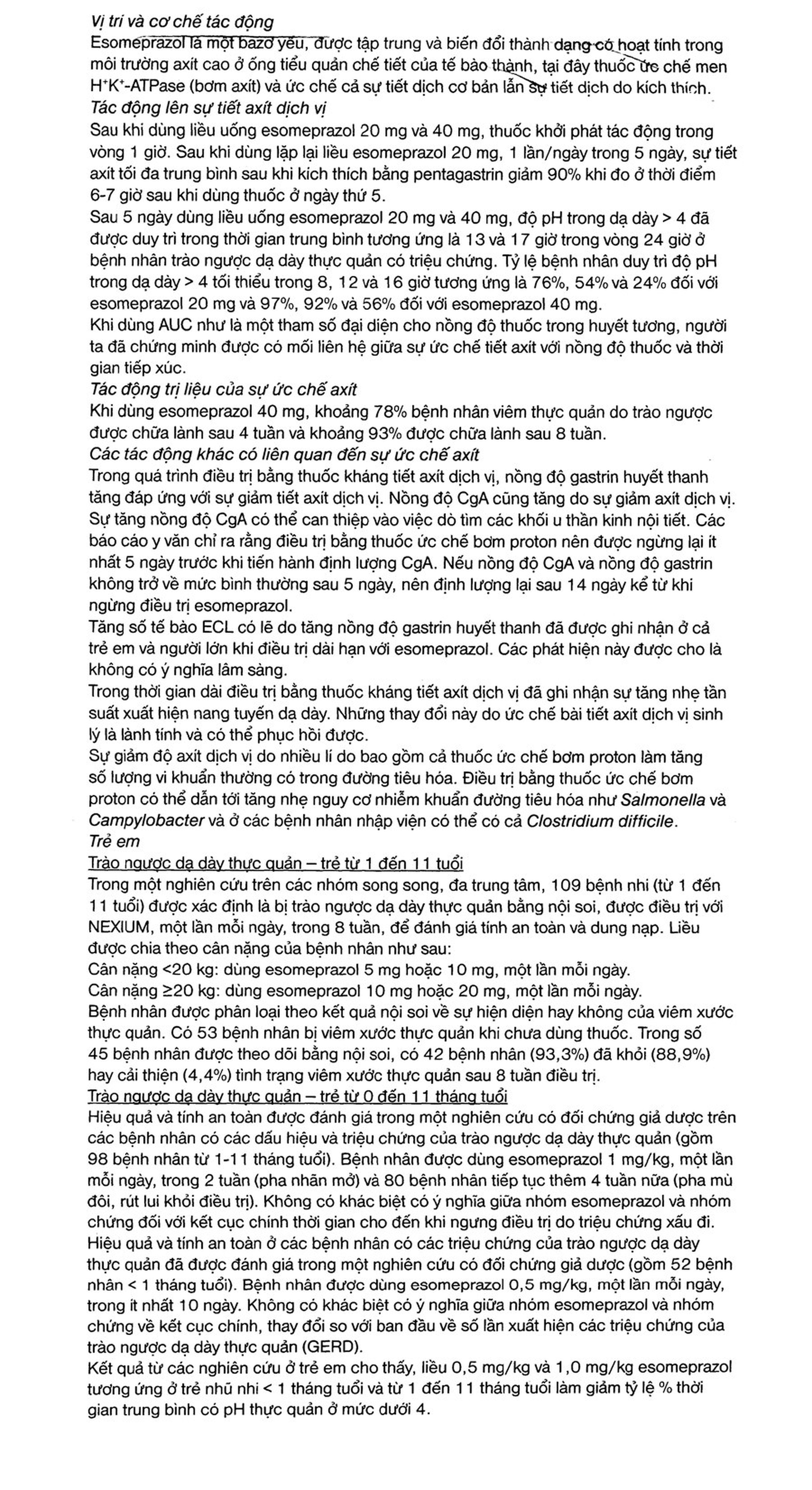 Cốm Nexium 10mg AstraZeneca điều trị trào ngược dạ dày - thực quản (28 gói)