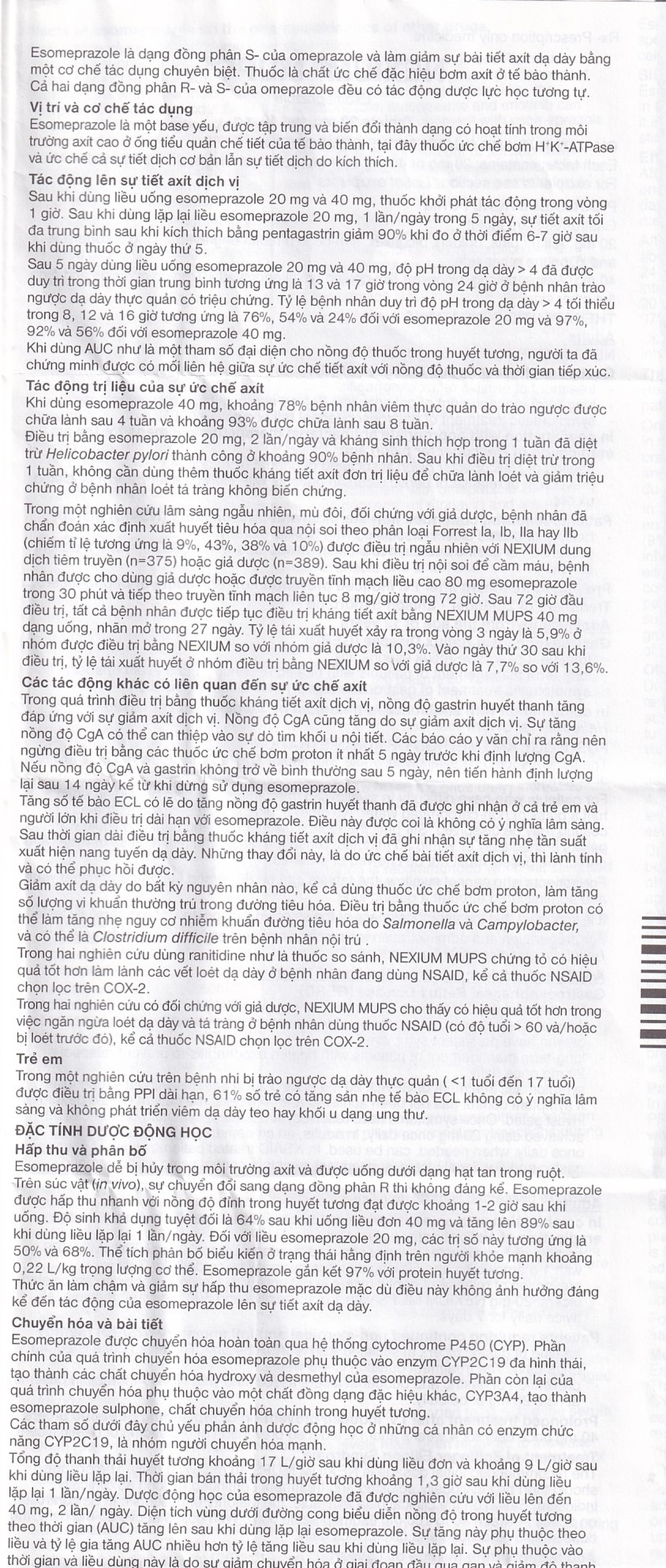 Viên nén Nexium Mups 40mg AstraZeneca điều trị trào ngược dạ dày - thực quản, loét dạ dày (2 vỉ x 7 viên)