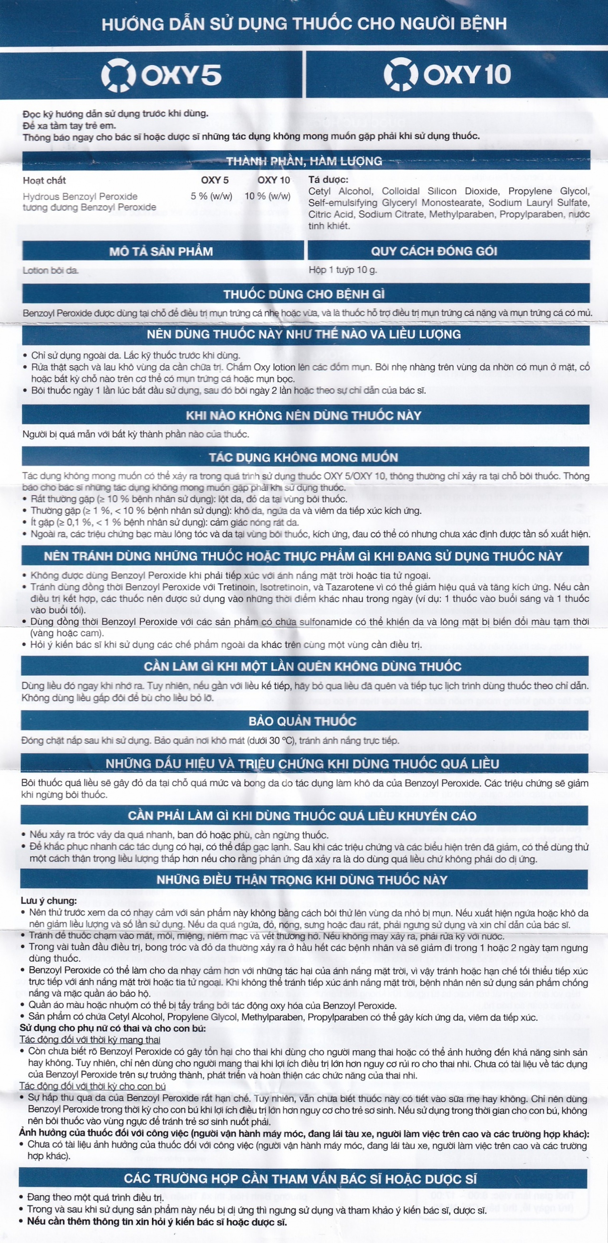 Lotion bôi da Oxy5 Rohto điều trị mụn bọc và mụn trứng cá (10g)