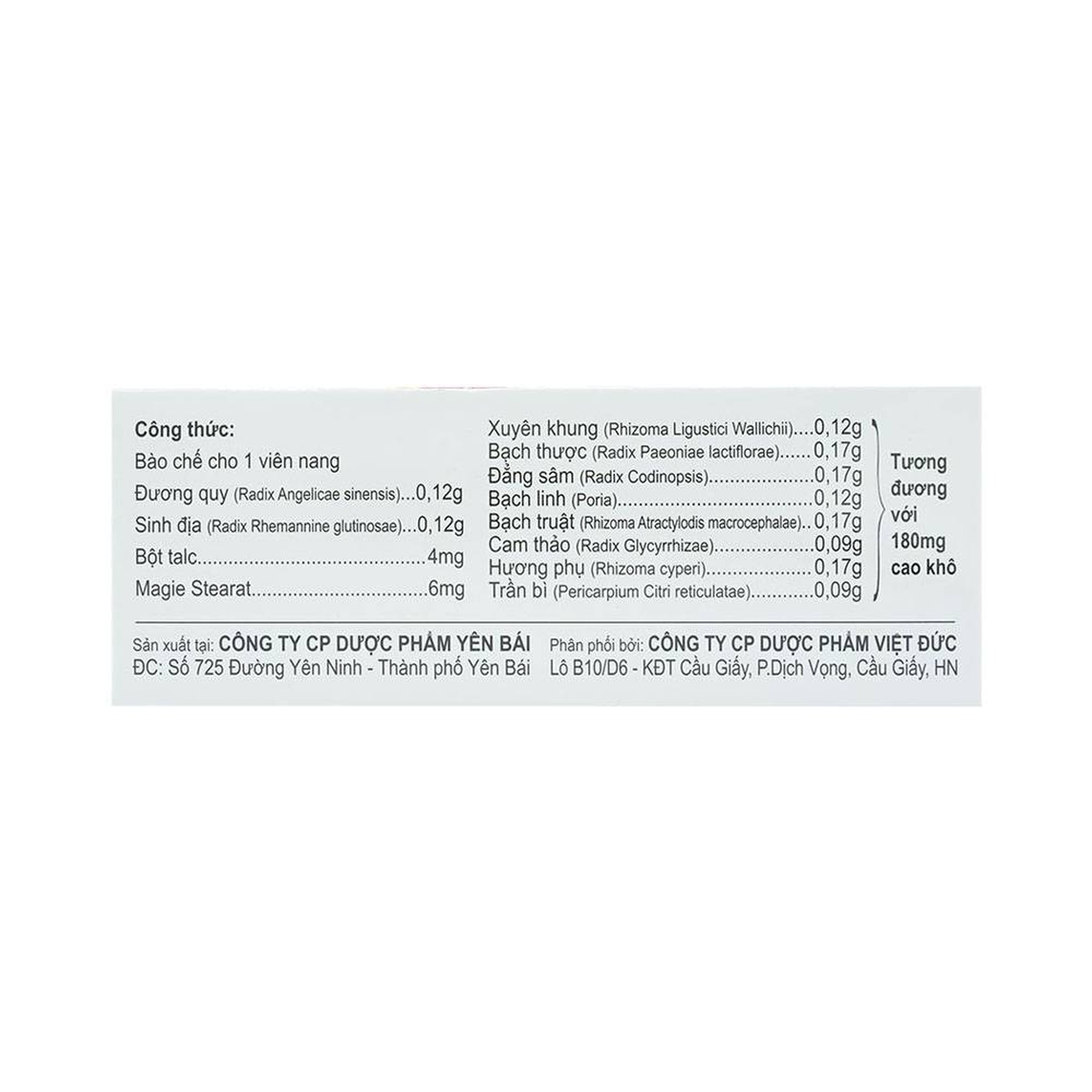 Thuốc điều kinh bổ huyết Phụ Huyết Khang YPharco điều trị rối loạn kinh nguyệt (5 vỉ x 10 viên)