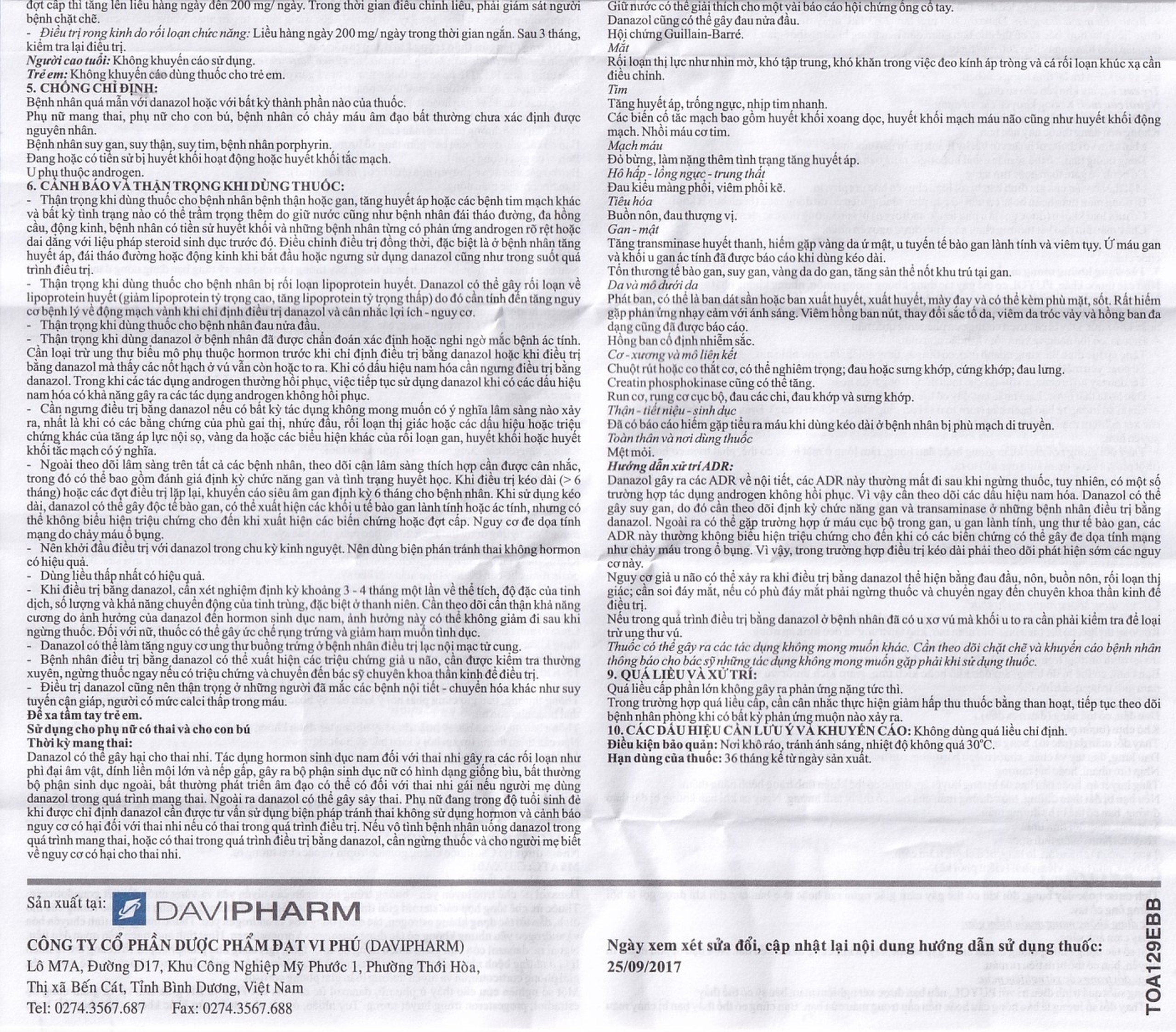 Thuốc Puyol 200mg Davipharm điều trị lạc nội mạc tử cung (3 vỉ x 10 viên)