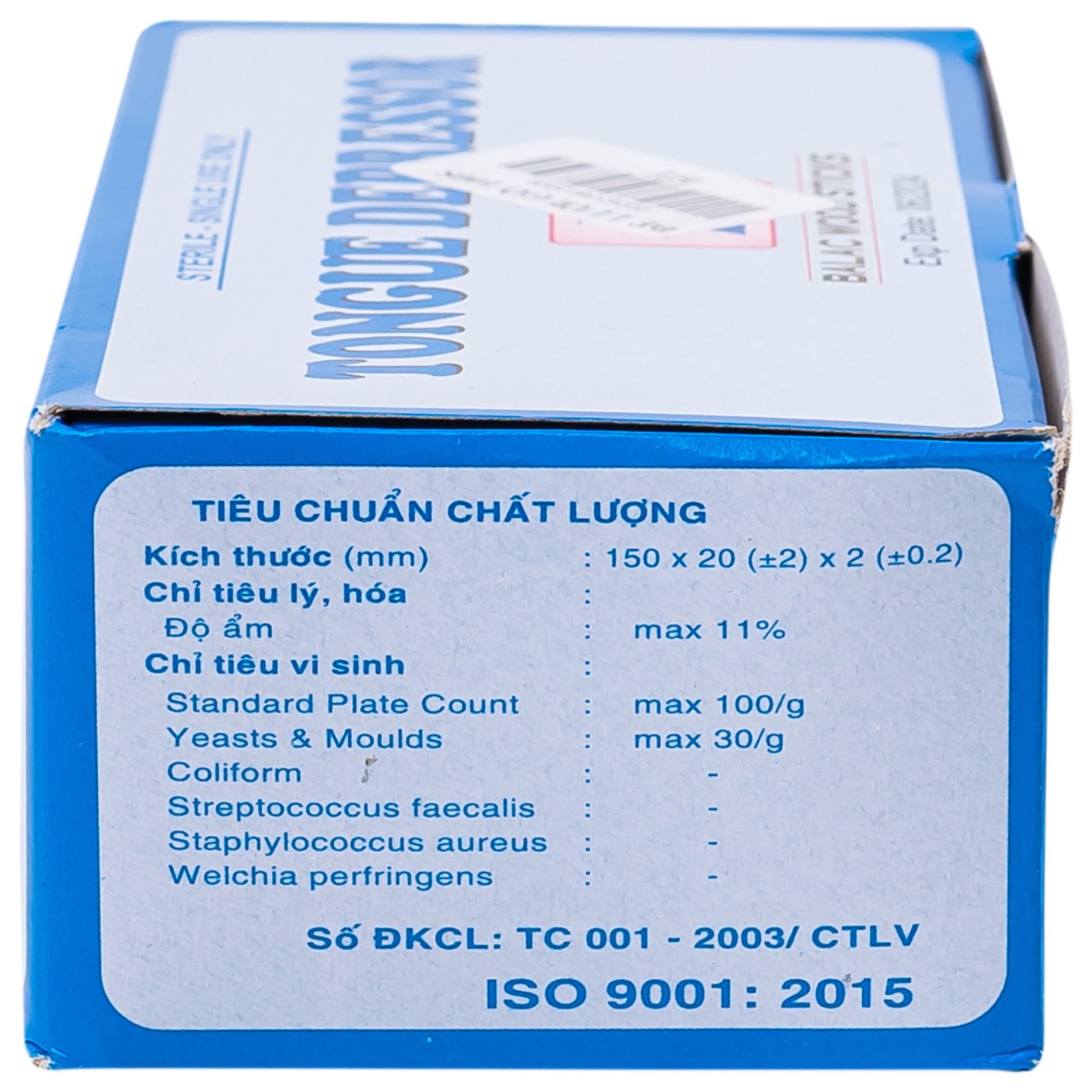 Dụng cụ đè lưỡi gỗ Lạc Việt xanh dương Balac (100 cái)