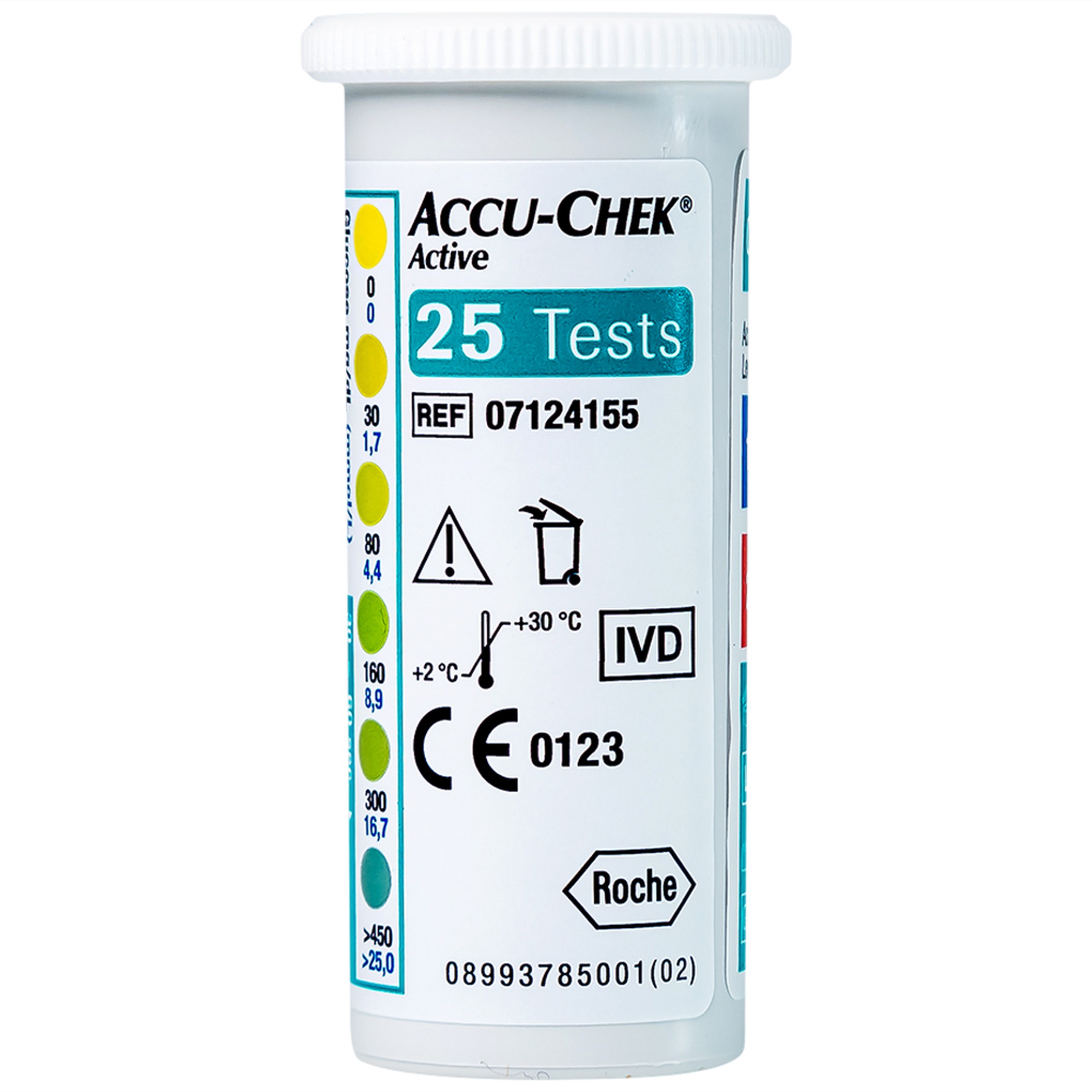 Que thử đường huyết Accu Chek Active (25 que)