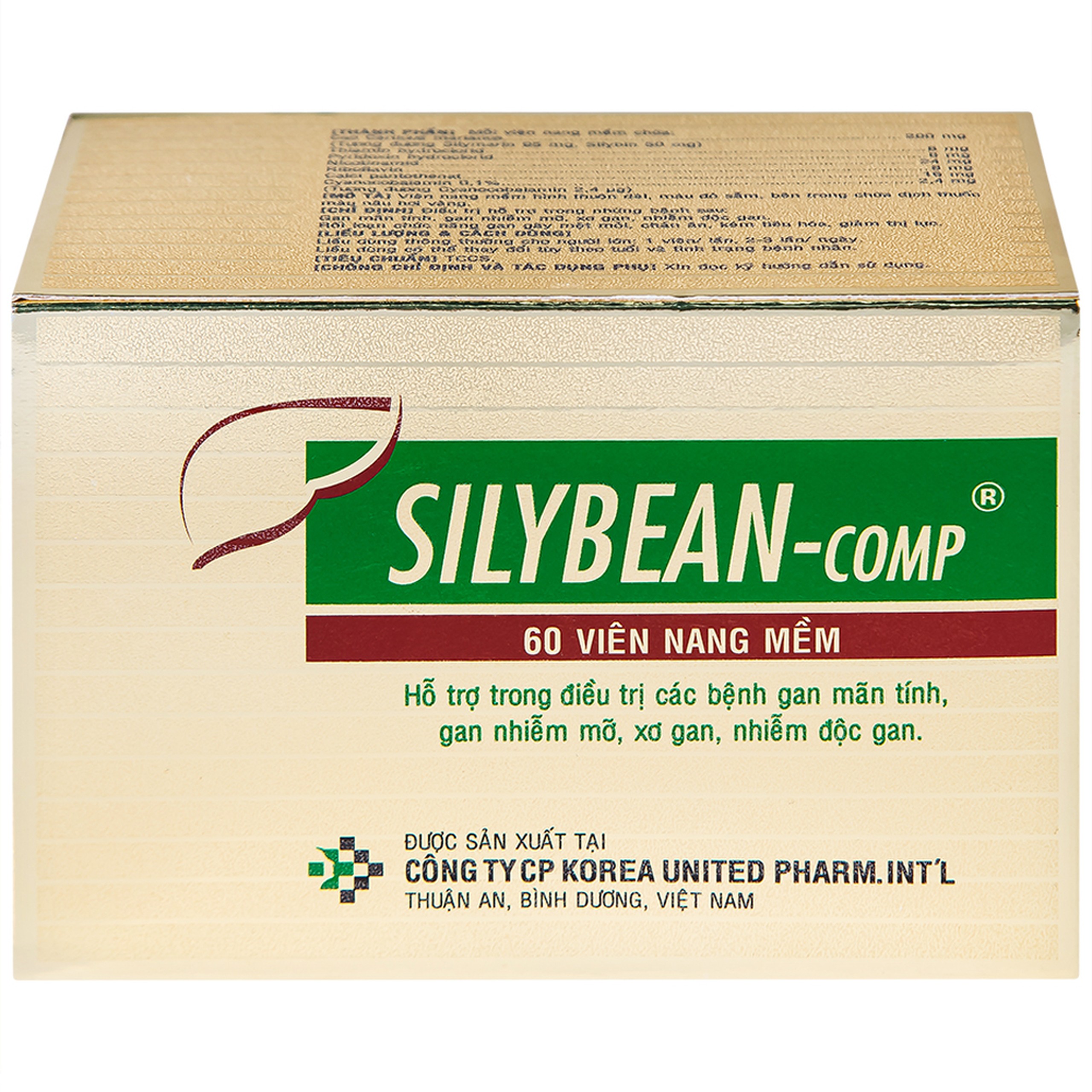 Thuốc Silybean-Comp United hỗ trợ điều trị bệnh gan mãn tính, gan nhiễm mỡ (6 vỉ x 10 viên)