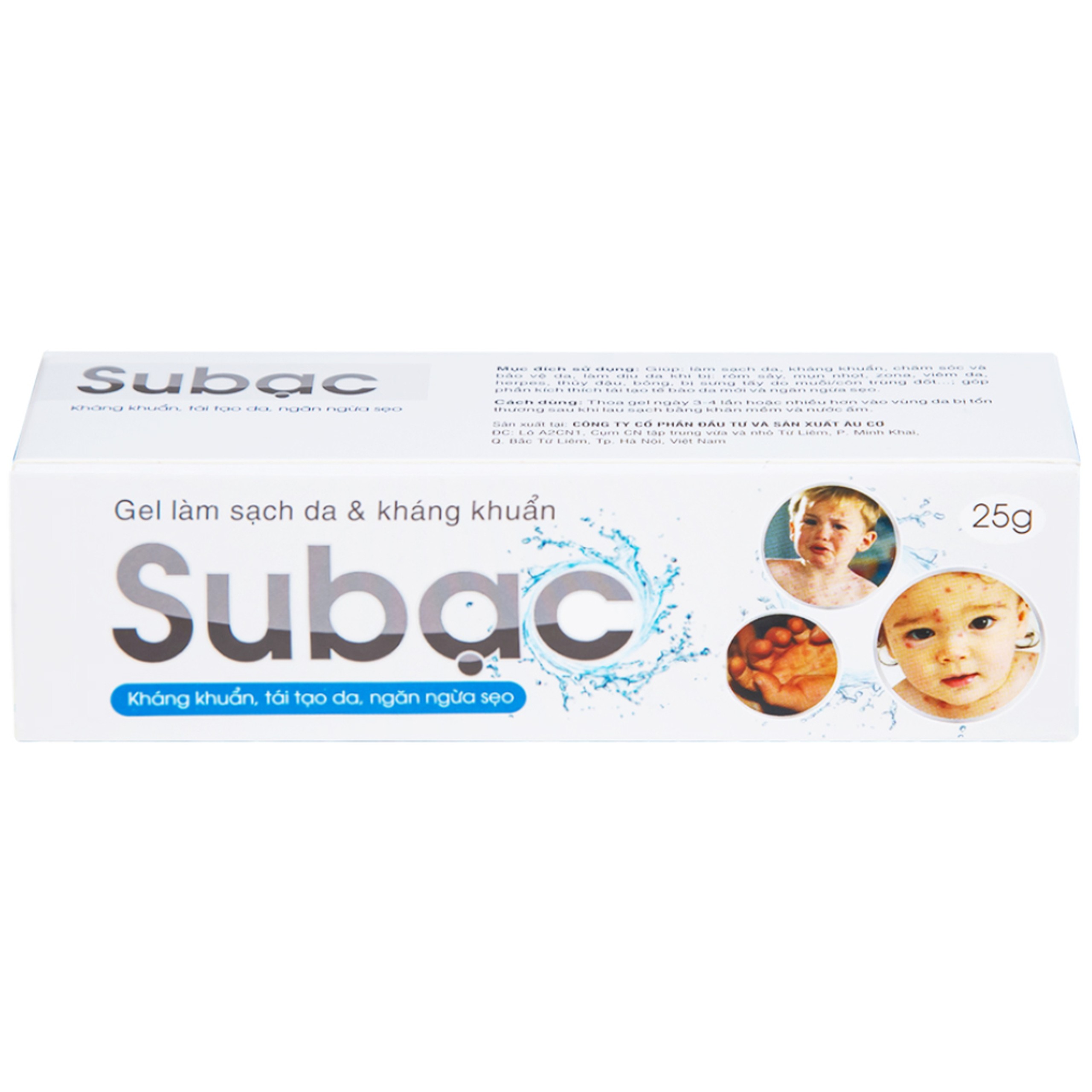 Gel bôi Su Bạc kháng khuẩn, làm sạch da (25g)