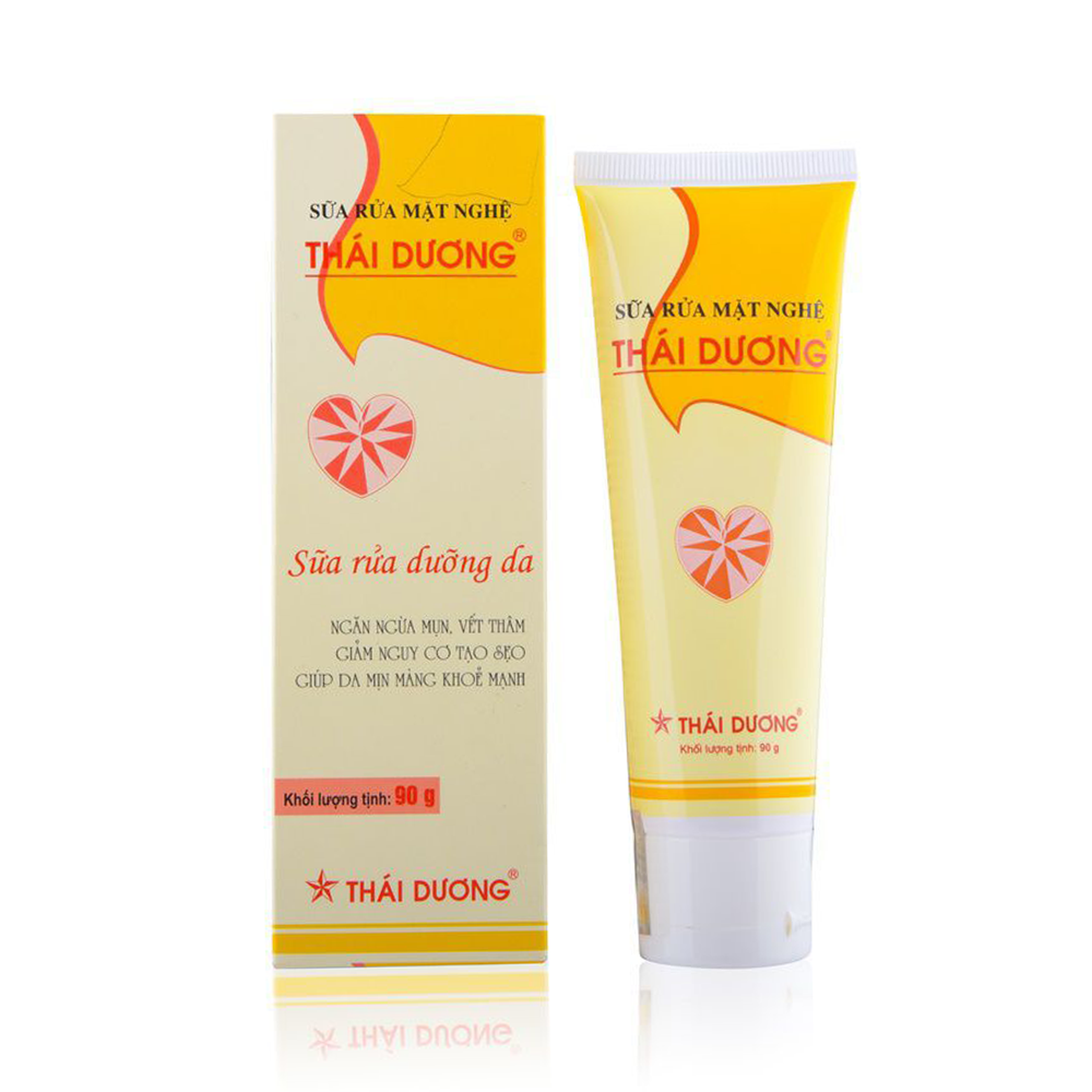 Sữa rửa mặt nghệ Thái Dương loại bỏ lớp trang điểm, chất nhờn, bụi bẩn trên da (90g)