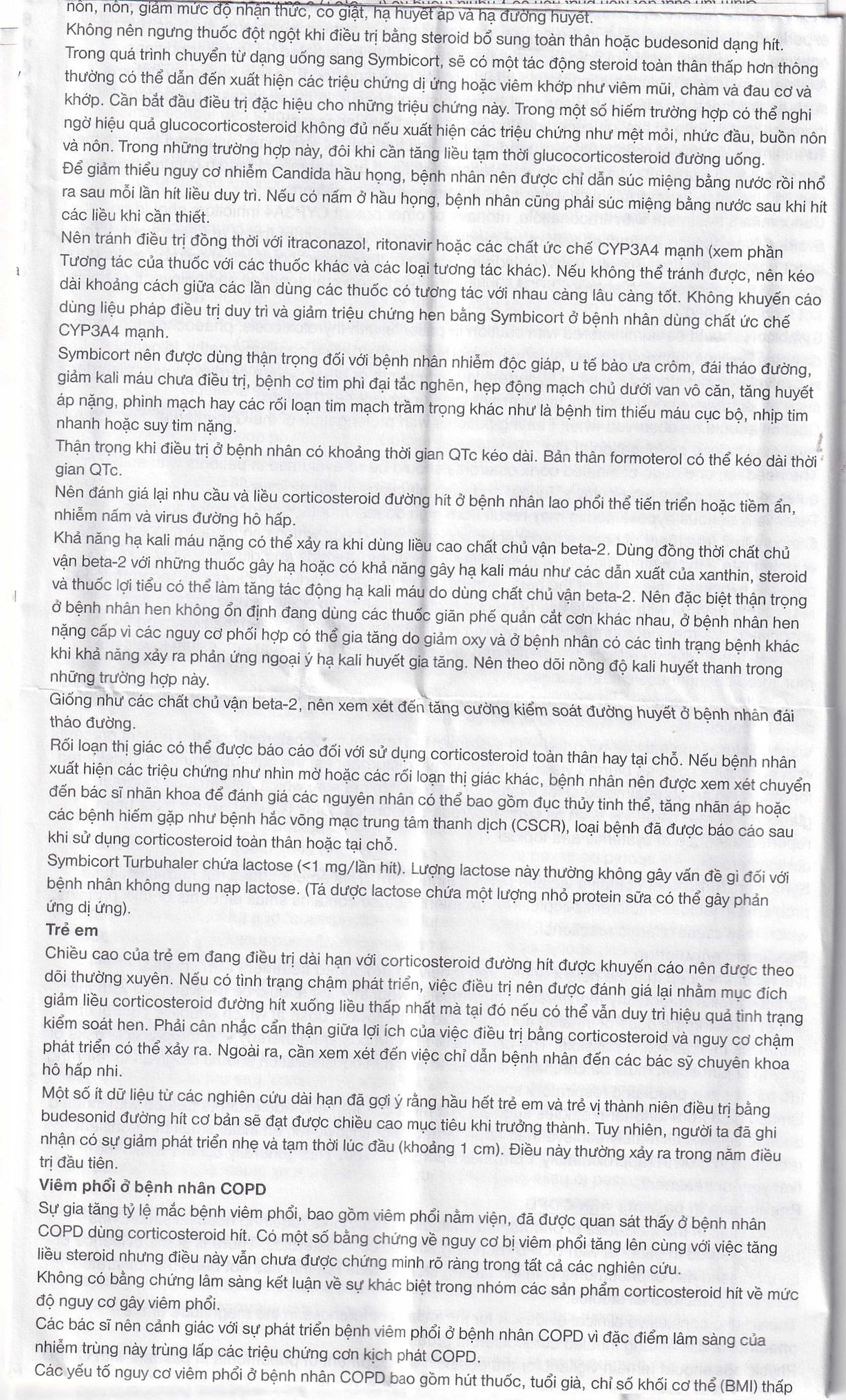 Thuốc bột để hít Symbicort AstraZeneca điều trị hen suyễn (60 liều)