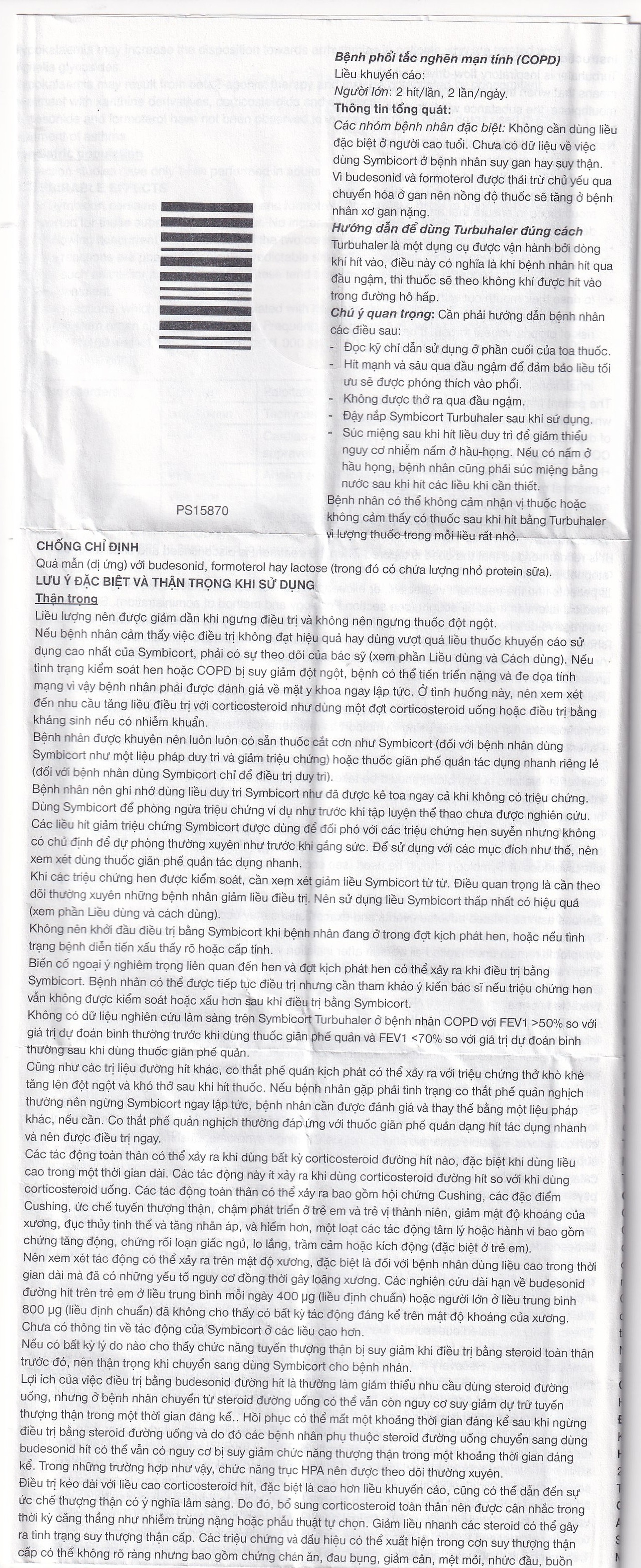 Thuốc bột để hít Symbicort AstraZeneca điều trị hen suyễn (60 liều)