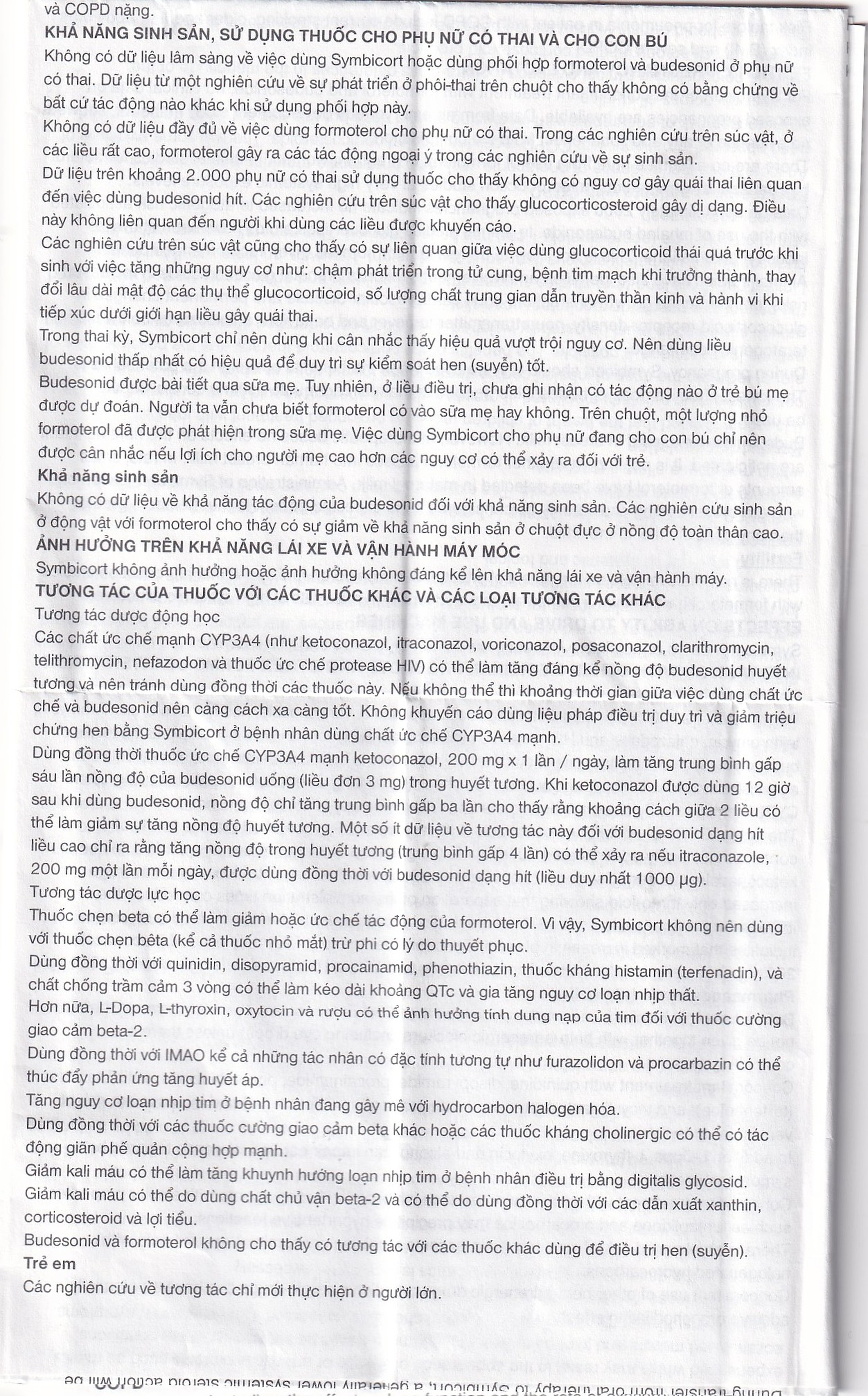 Thuốc bột để hít Symbicort AstraZeneca điều trị hen suyễn (60 liều)