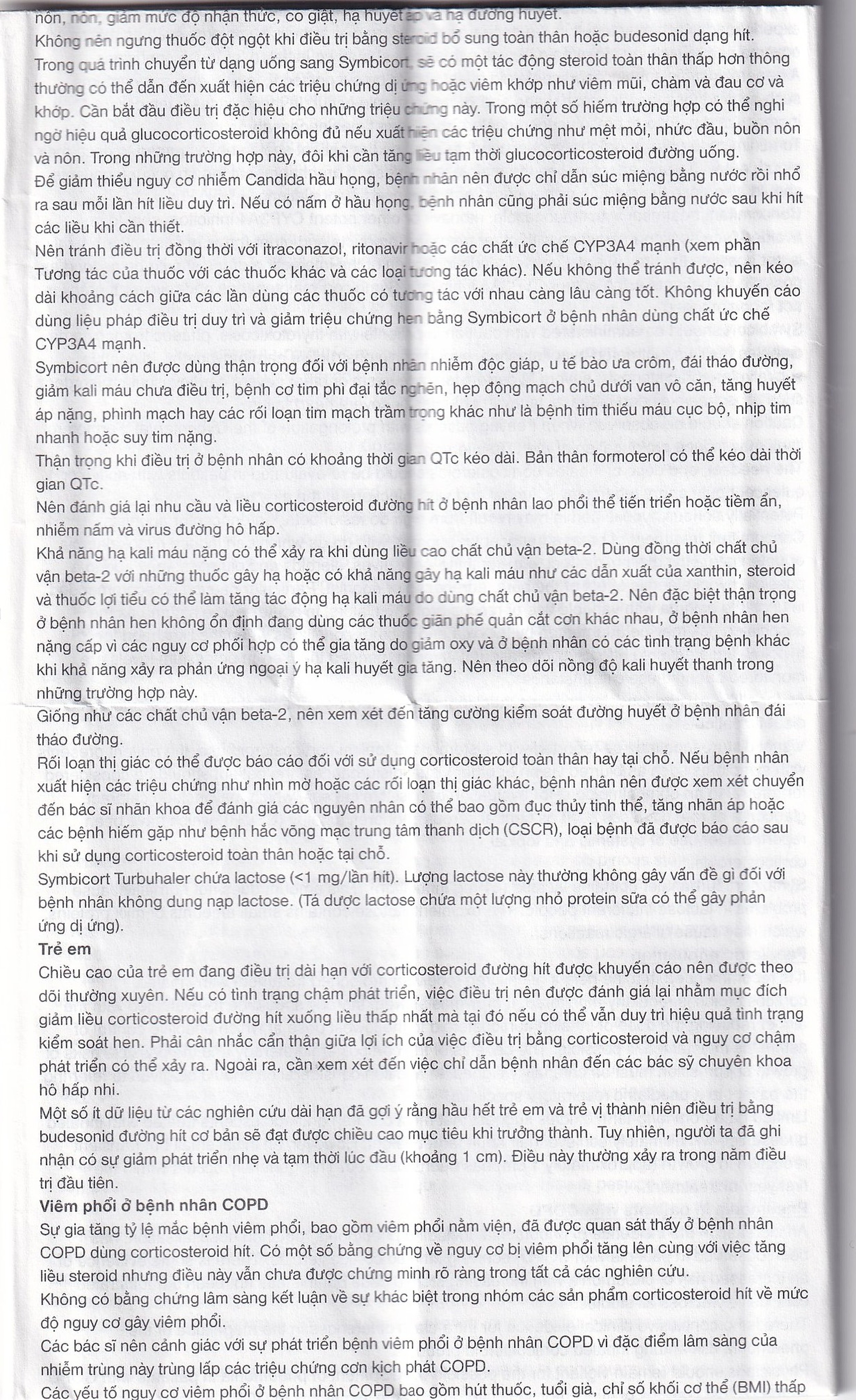 Thuốc bột để hít Symbicort AstraZeneca điều trị hen suyễn (60 liều)