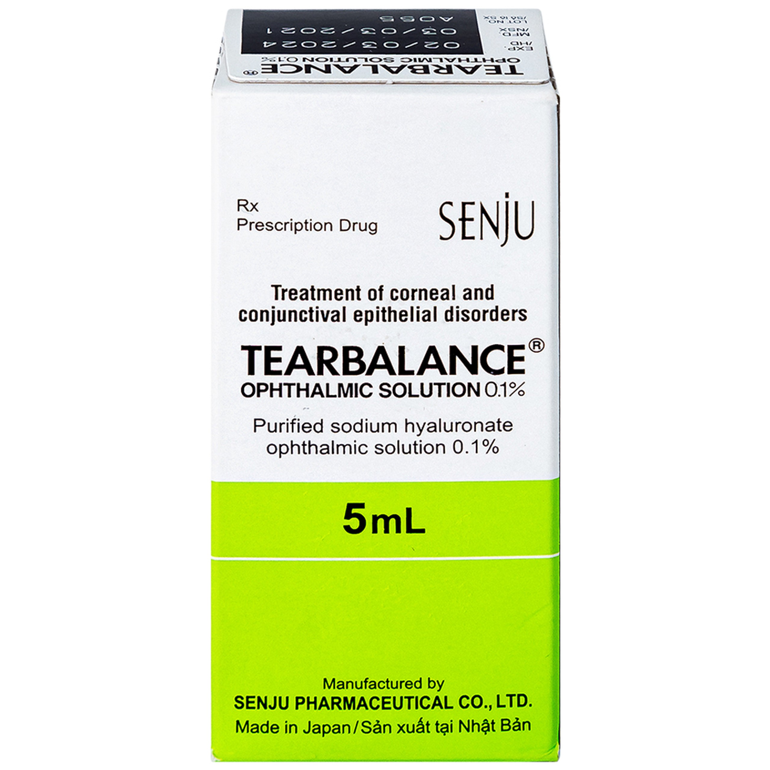 Dung dịch thuốc nhỏ mắt Tearbalance 0.1% điều trị tổn thương biểu mô kết - giác mạc (5ml)