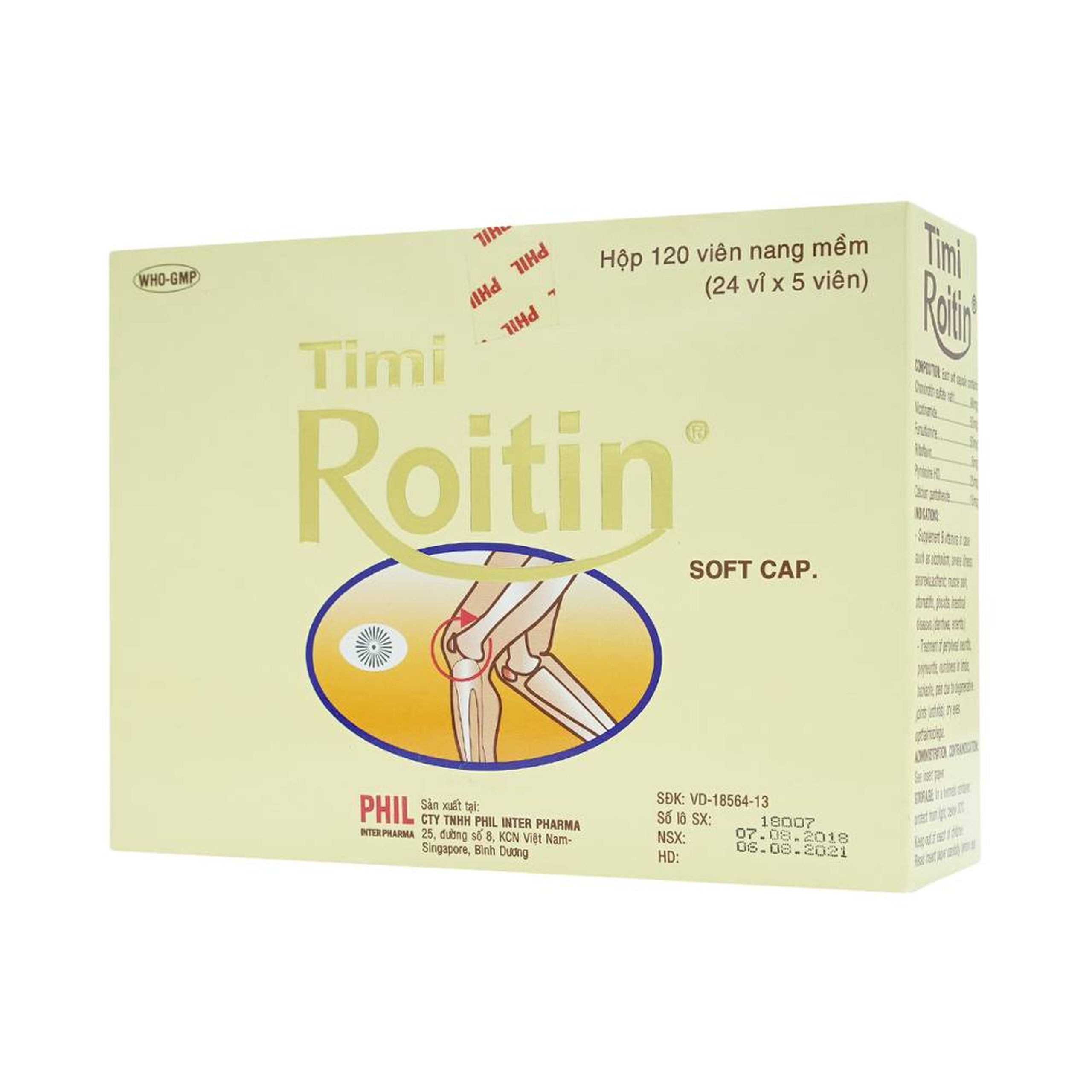 Thuốc Tmi Roitin bổ sung các vitamin nhóm B (24 vỉ x 5 viên)