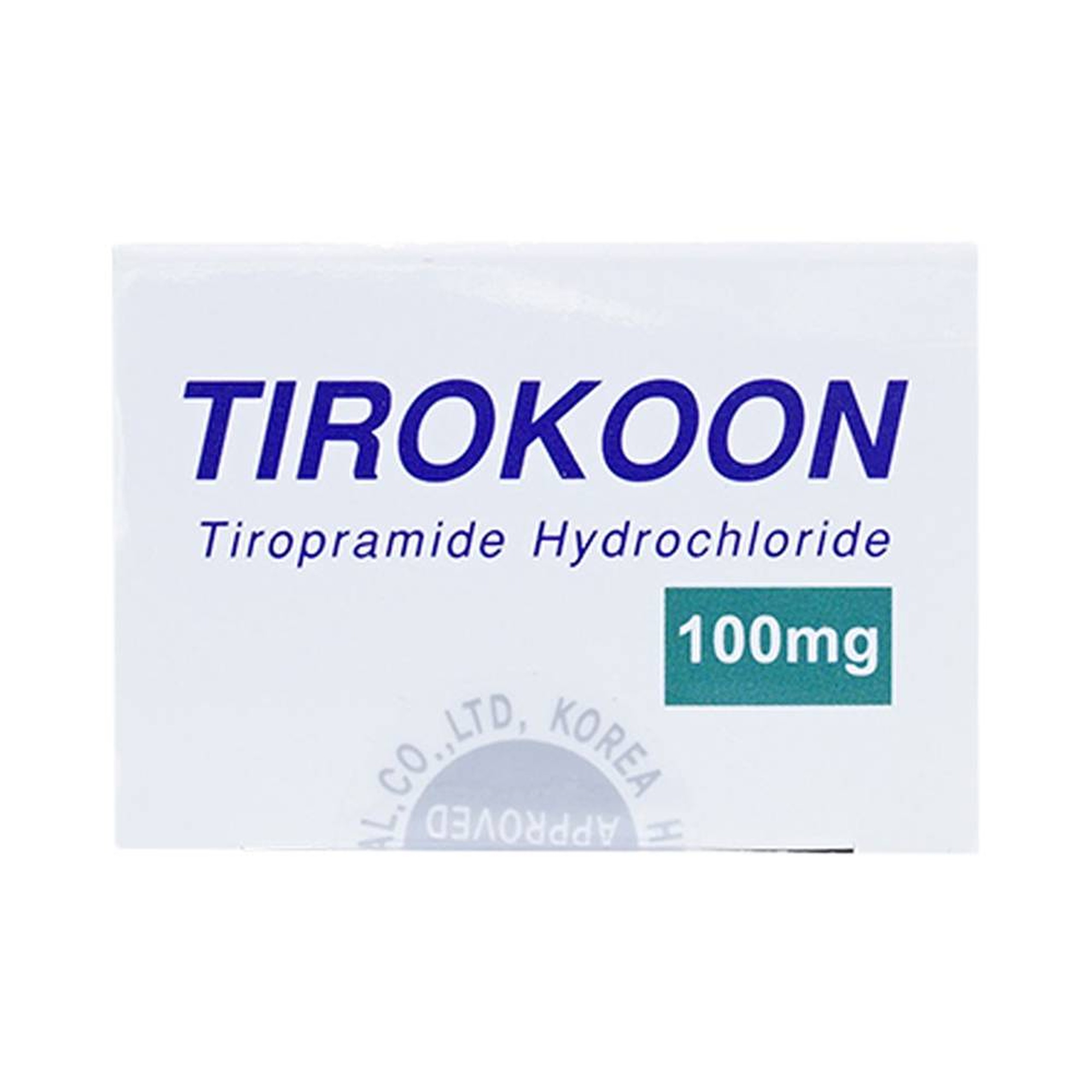 Thuốc Tirokoon 100mg Hutecs điều trị co thắt dạ dày ruột (10 vỉ x 10 viên)