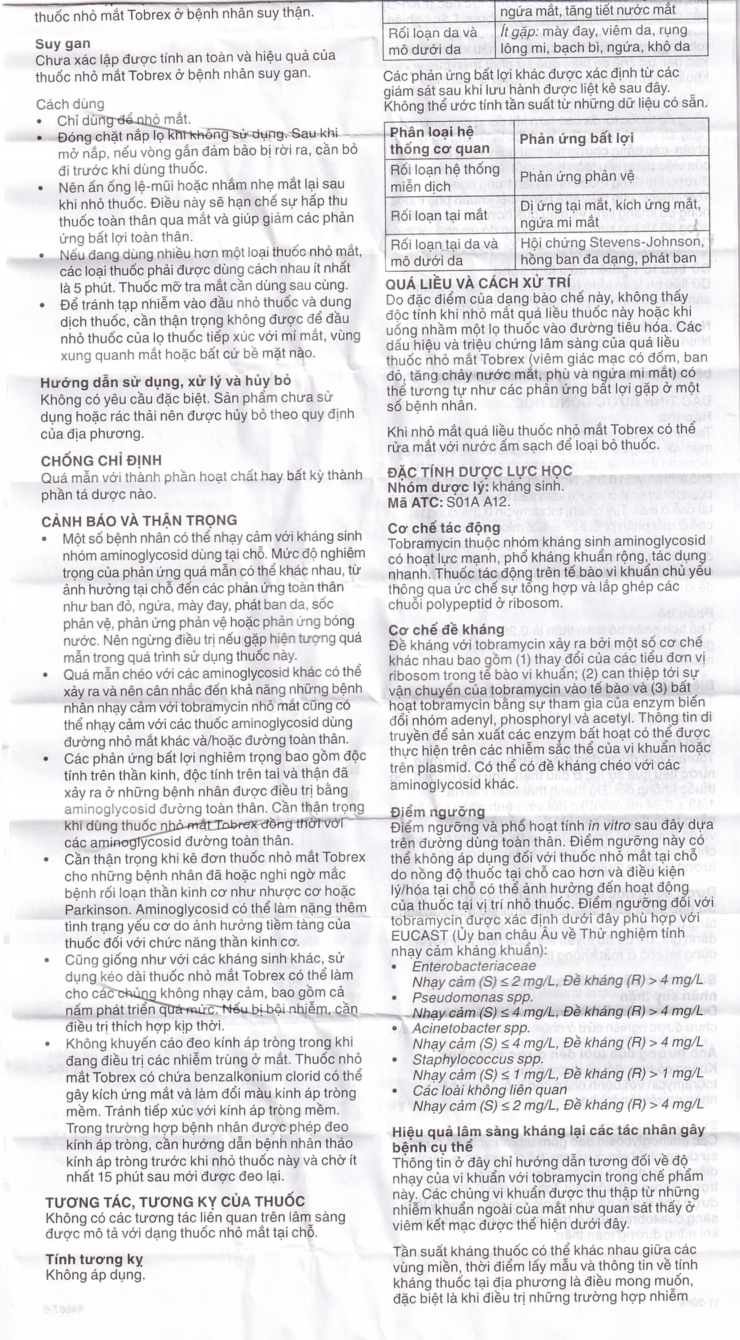 Thuốc nhỏ mắt Tobrex Alcon điều trị nhiễm khuẩn ở mắt (5ml)