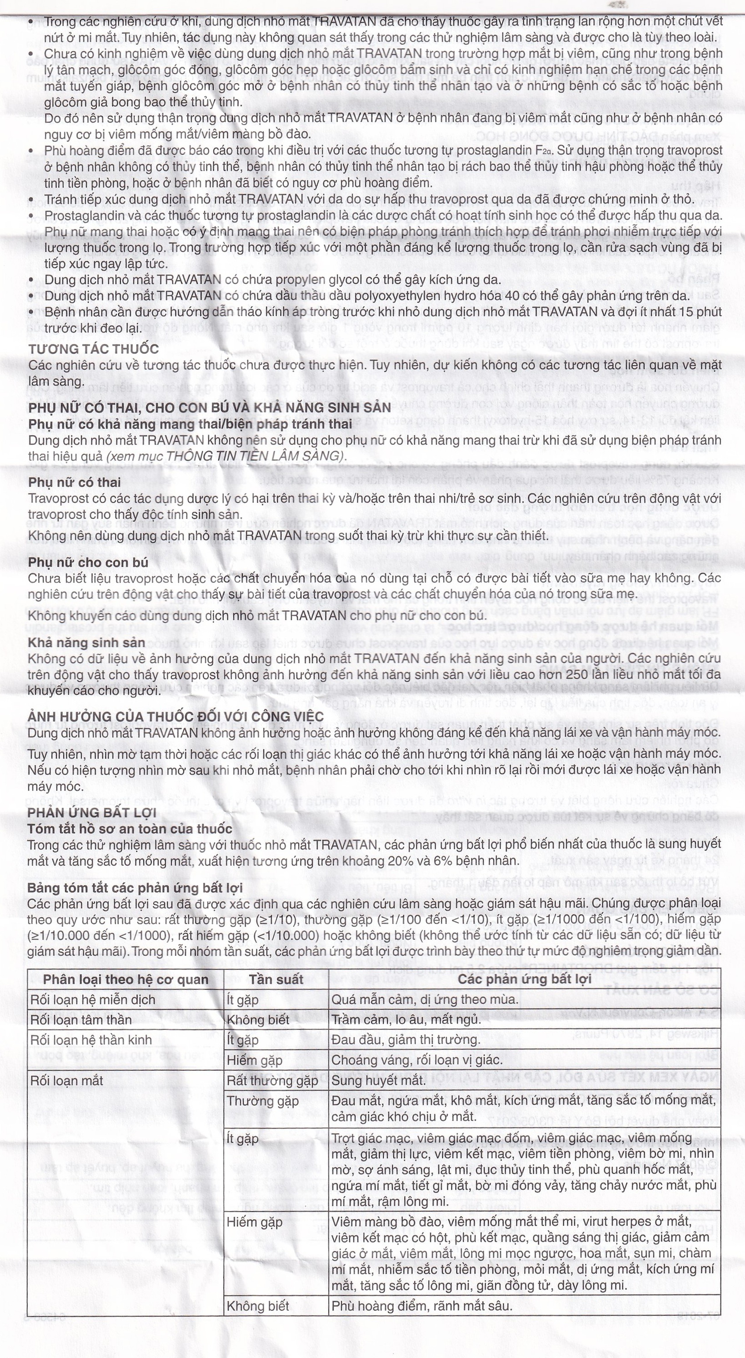 Thuốc nhỏ mắt Travatan Novartis làm giãn nhãn áp (2,5ml)