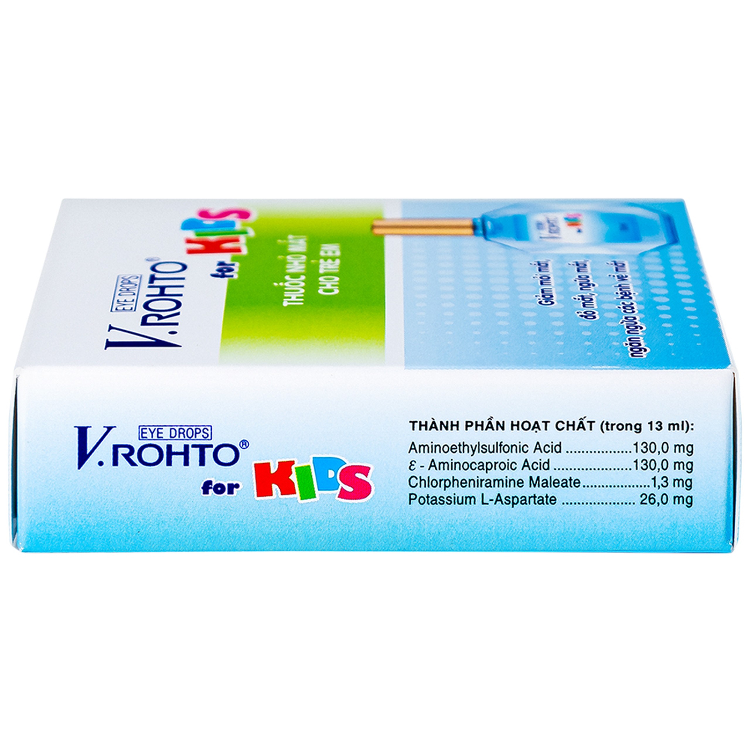 Thuốc nhỏ mắt V.Rohto For Kids giảm mỏi mắt, đỏ mát, ngứa mắt (13ml)