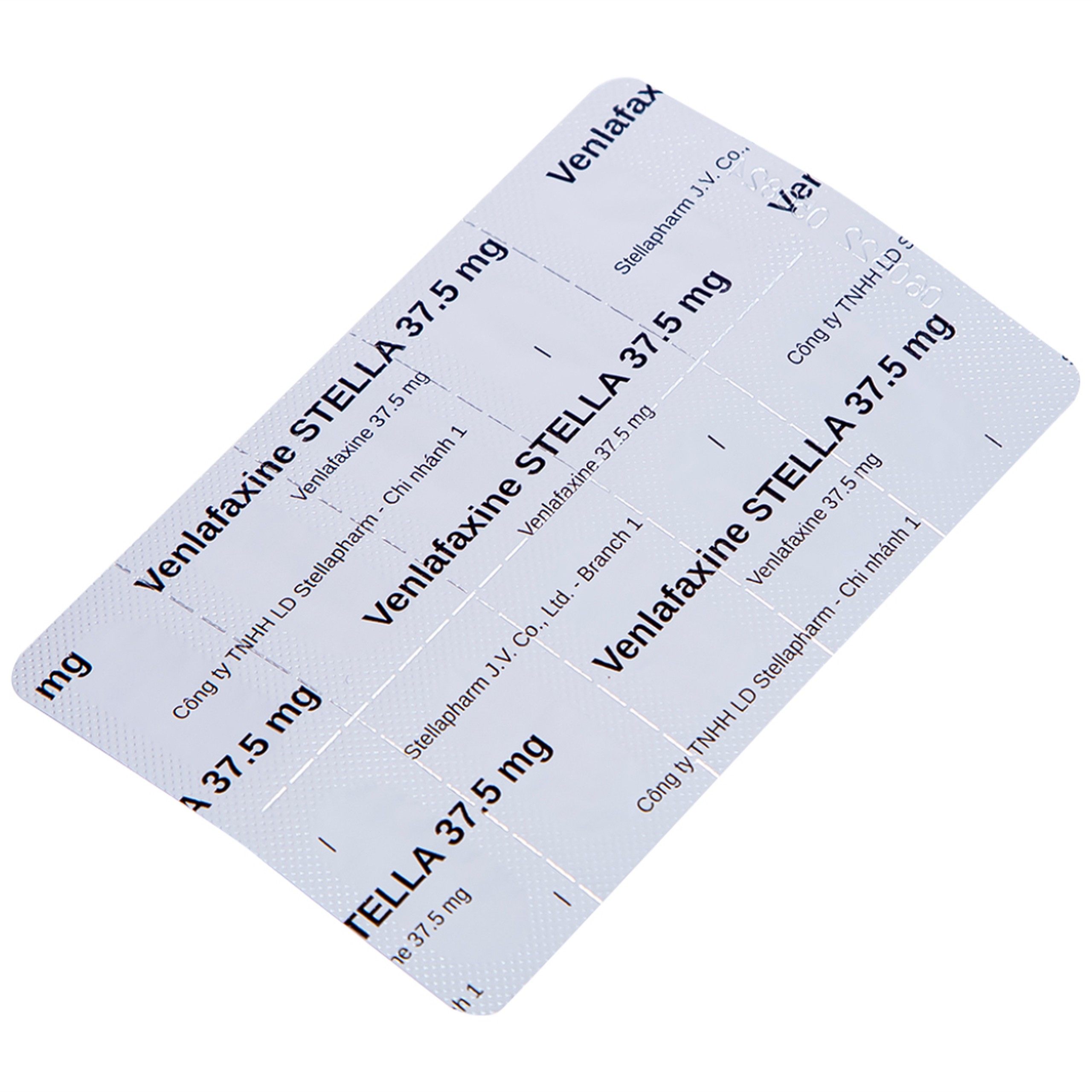 Thuốc Venlafaxine Stella 37.5mg điều trị các cơn trầm cảm nặng (6 vỉ x 10 viên)