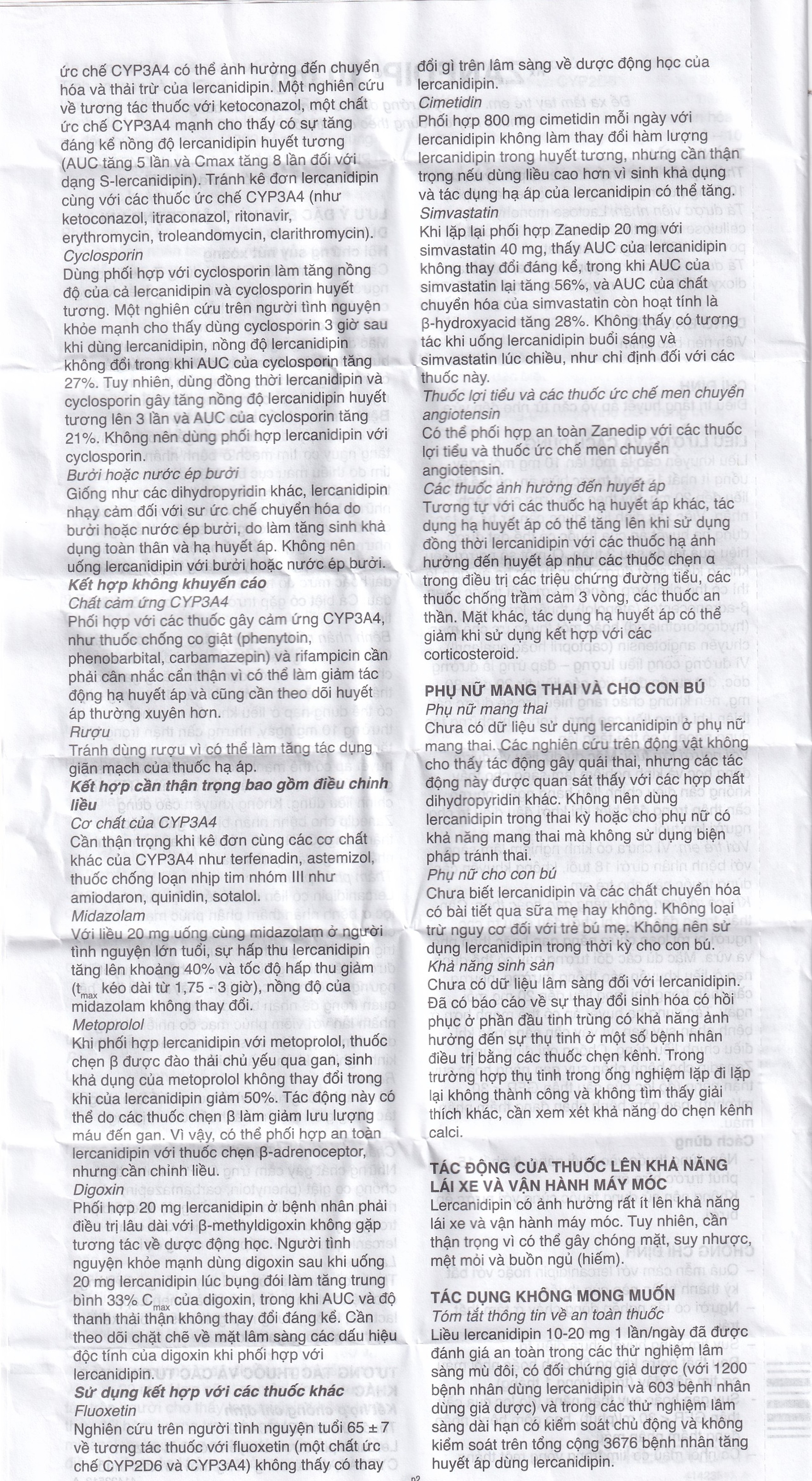 Thuốc Zanedip 10mg Recordati điều trị tăng huyết áp vô căn (2 vỉ x 14 viên)