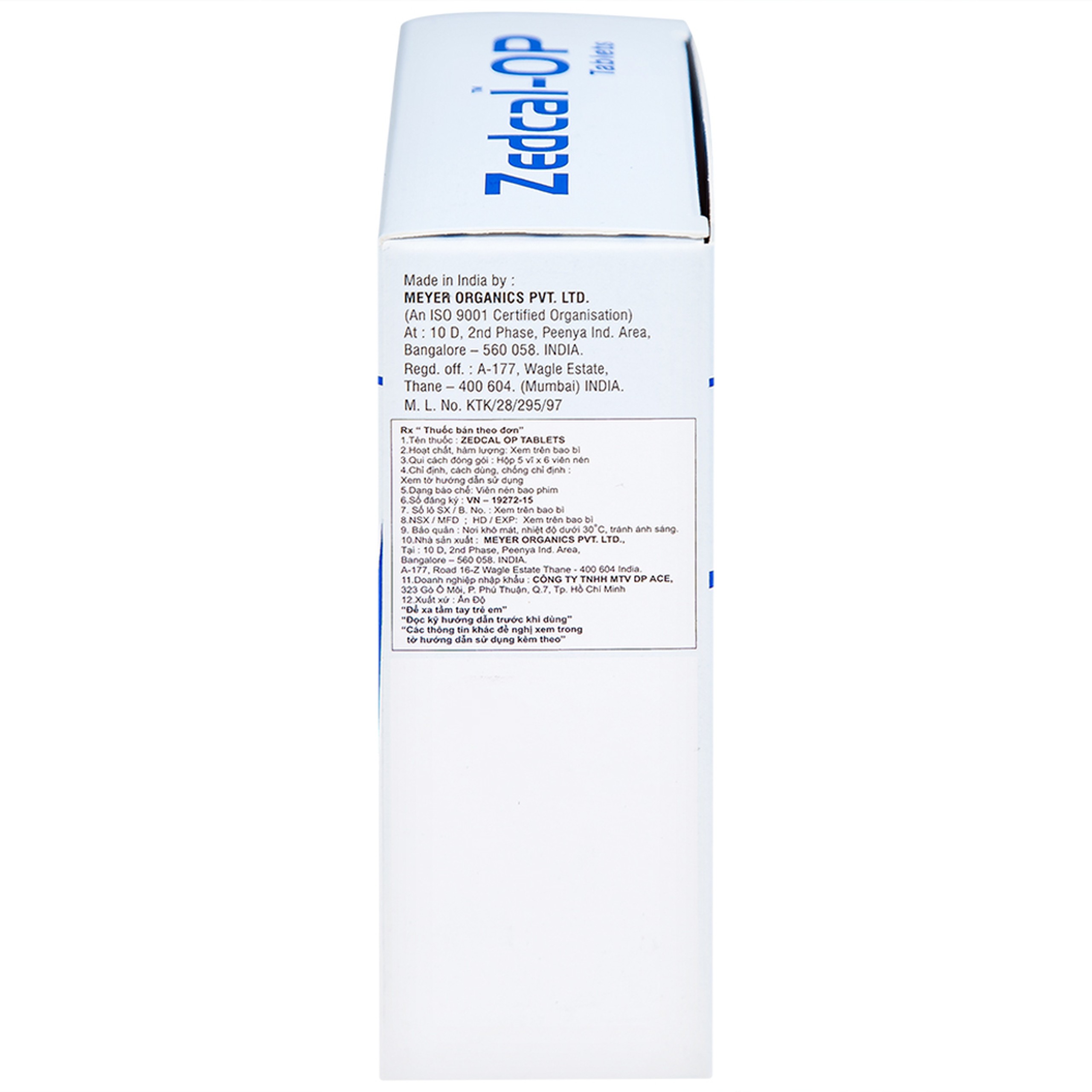 Thuốc Zedcal-OP Meyer điều trị loãng xương (5 vỉ x 6 viên)