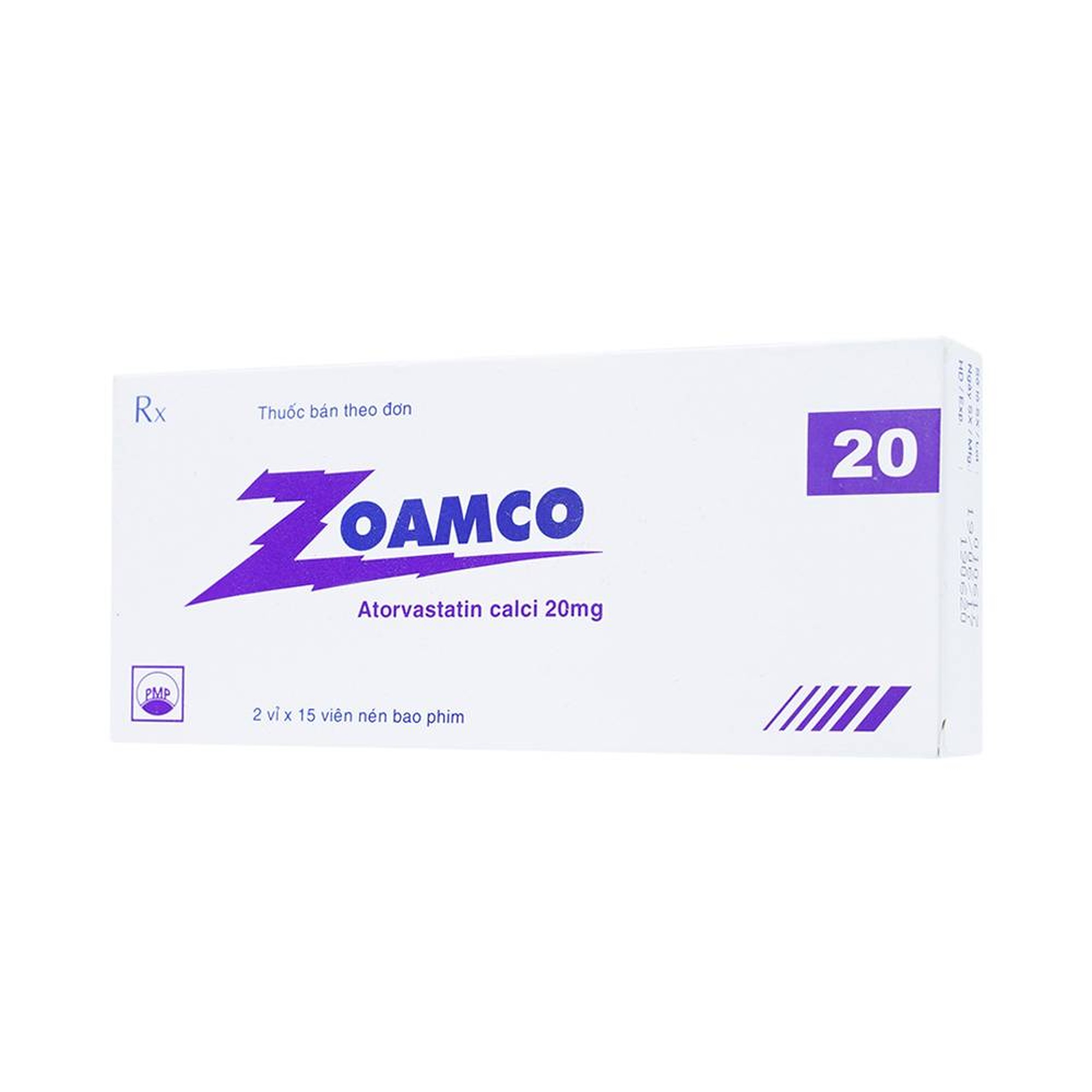 Thuốc Zoamco 20 Pymepharco điều trị rối loạn lipid máu (2 vỉ x 15 viên)