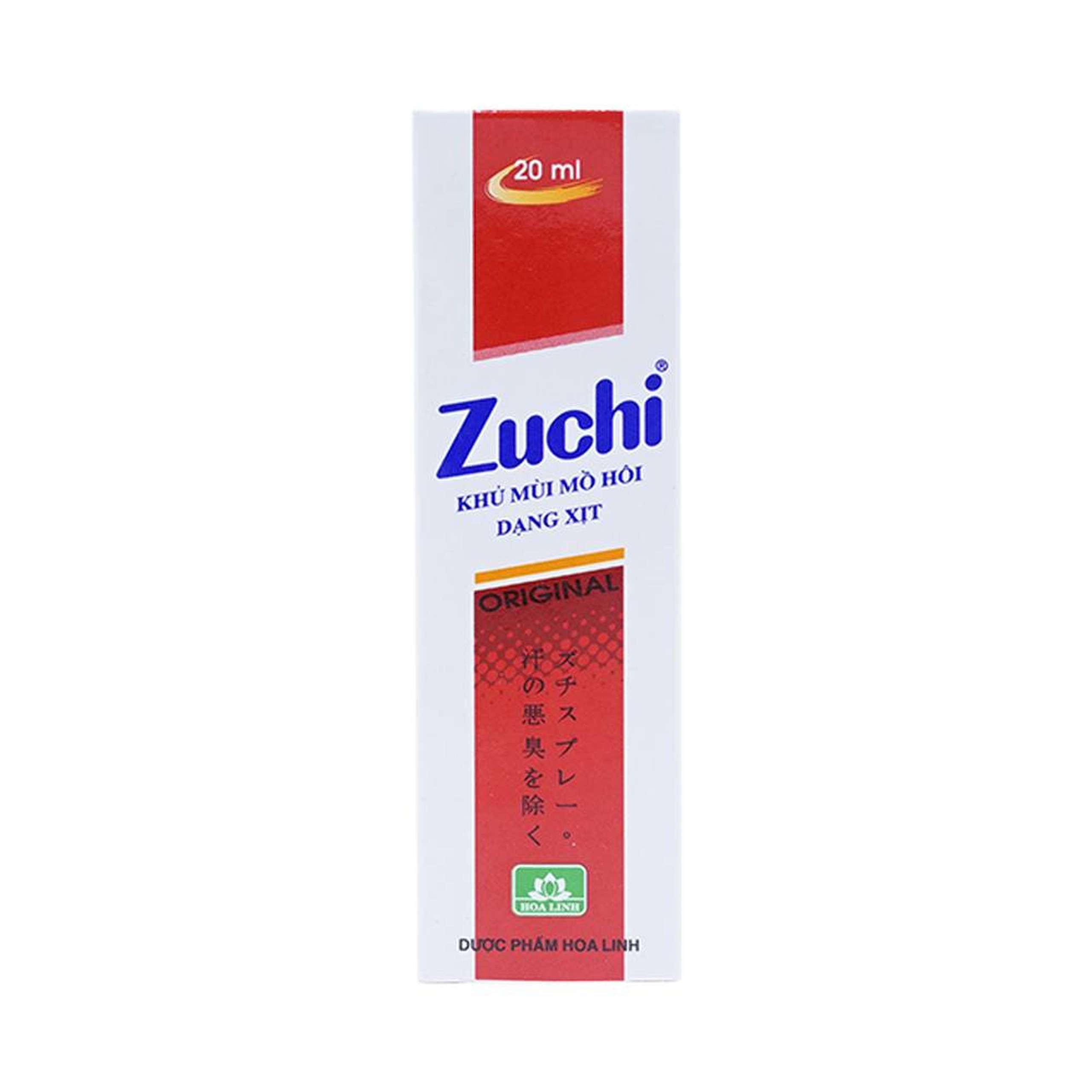 Xịt khử mùi Zuchi Hoa Linh ngăn ngừa hôi nách, hôi chân (20ml)