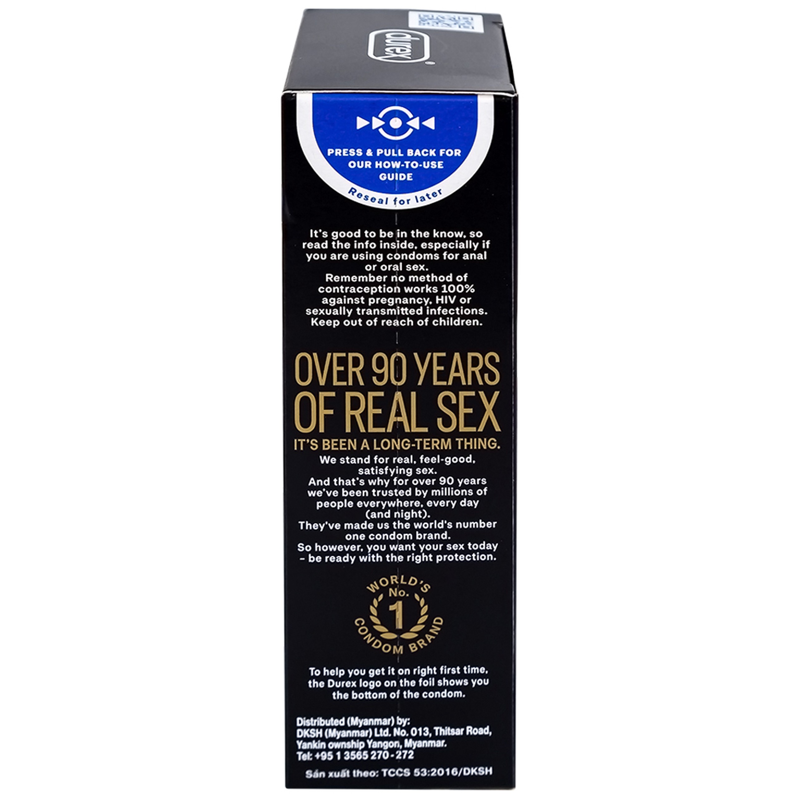 Bao cao su Durex Kingtex ôm sát, vừa vặn (49mm - 12 cái)