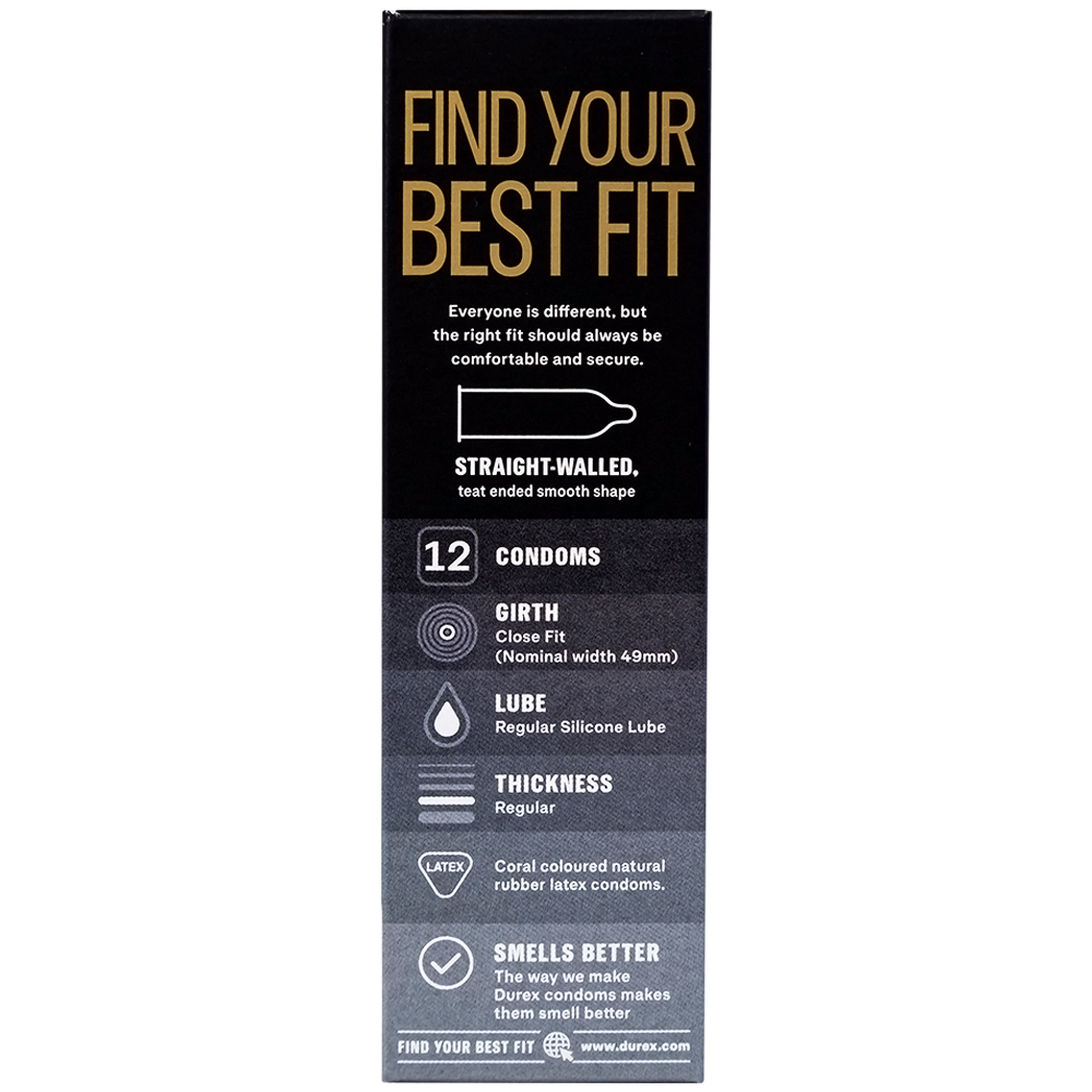 Bao cao su Durex Kingtex ôm sát, vừa vặn (49mm - 12 cái)