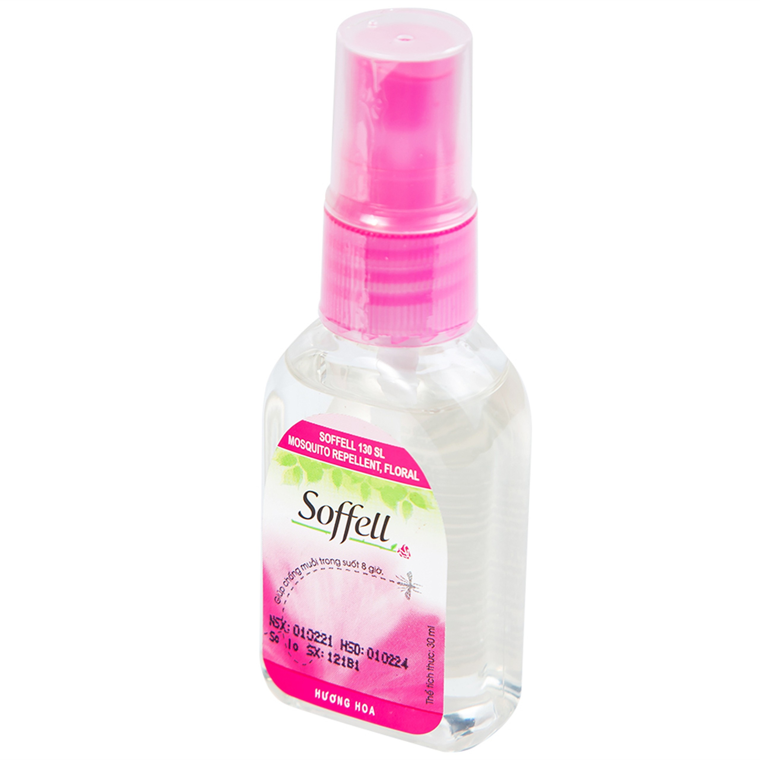 Xịt xua muỗi Soffell hương hoa giúp chống muỗi trong suốt 8 giờ (30ml)