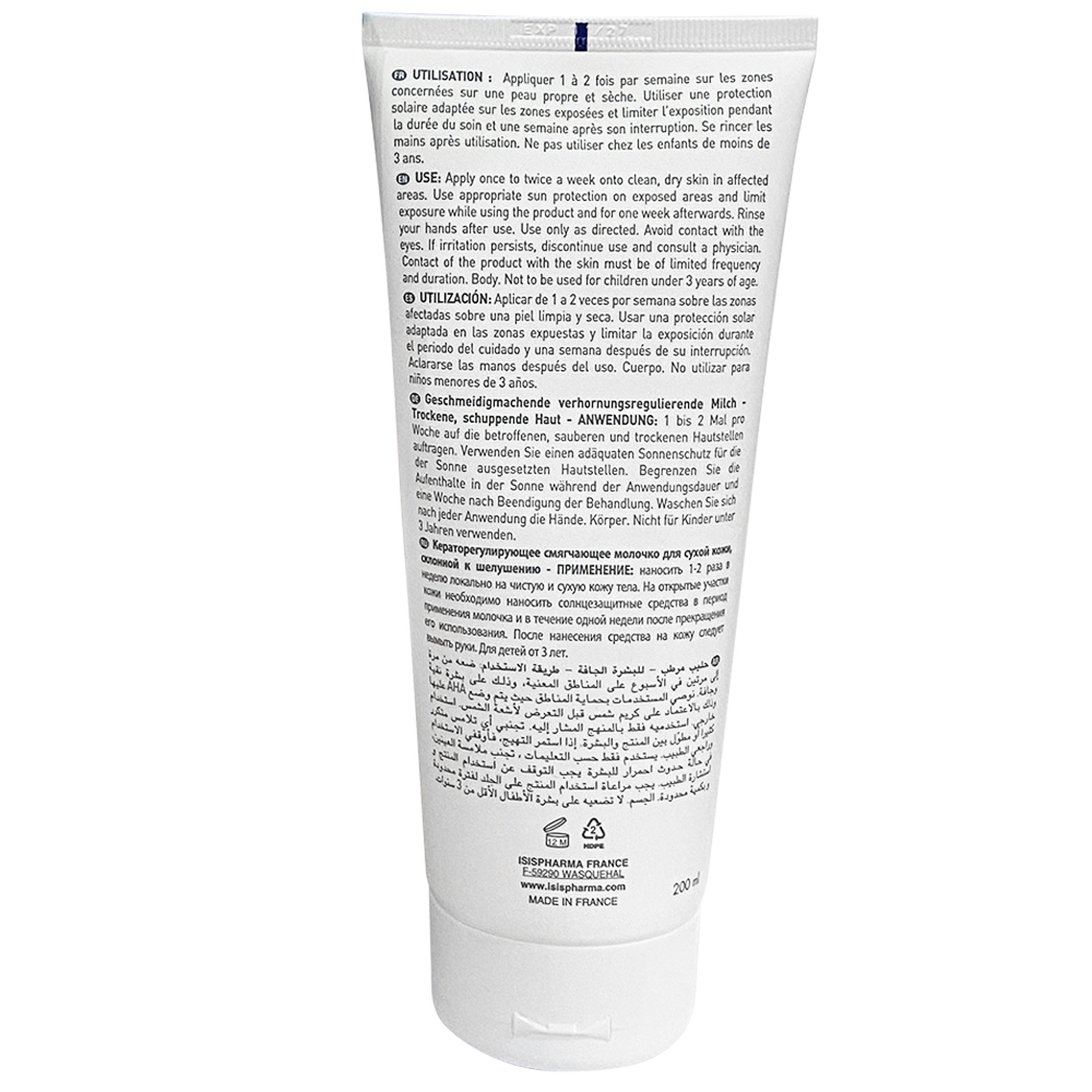 Kem Secalia AHA IsisPharma dưỡng ẩm, làm mềm, giảm khô da, giảm kích ứng (200ml)